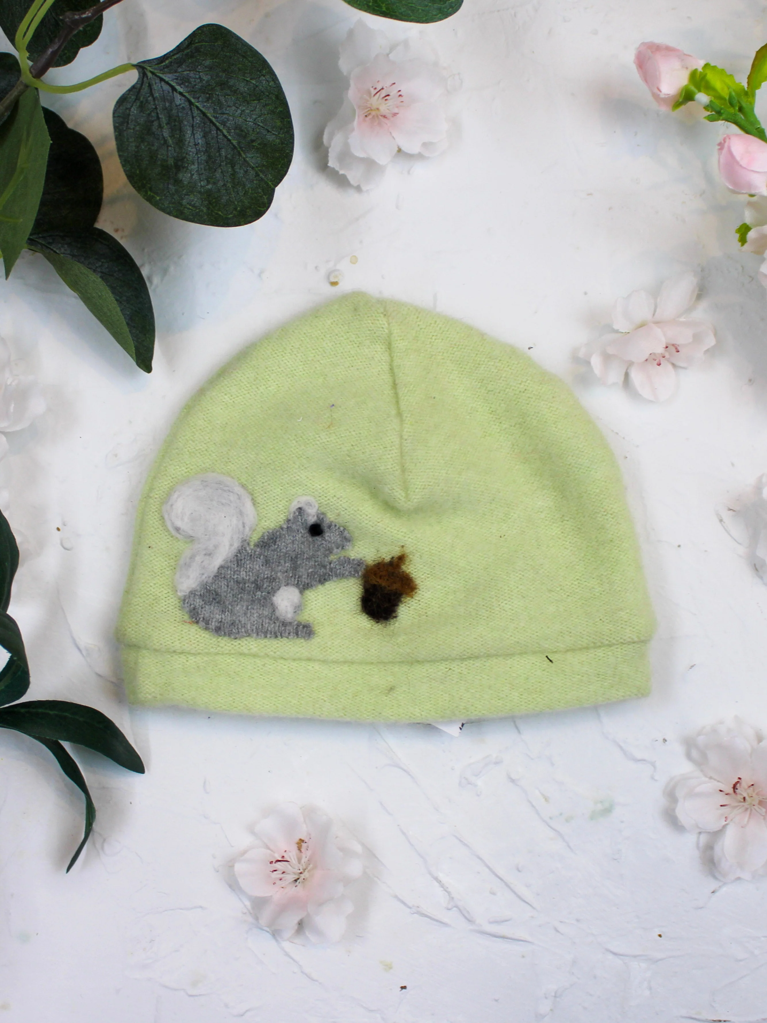 Squirrel Cashmere Hat - Newborn - Image 12