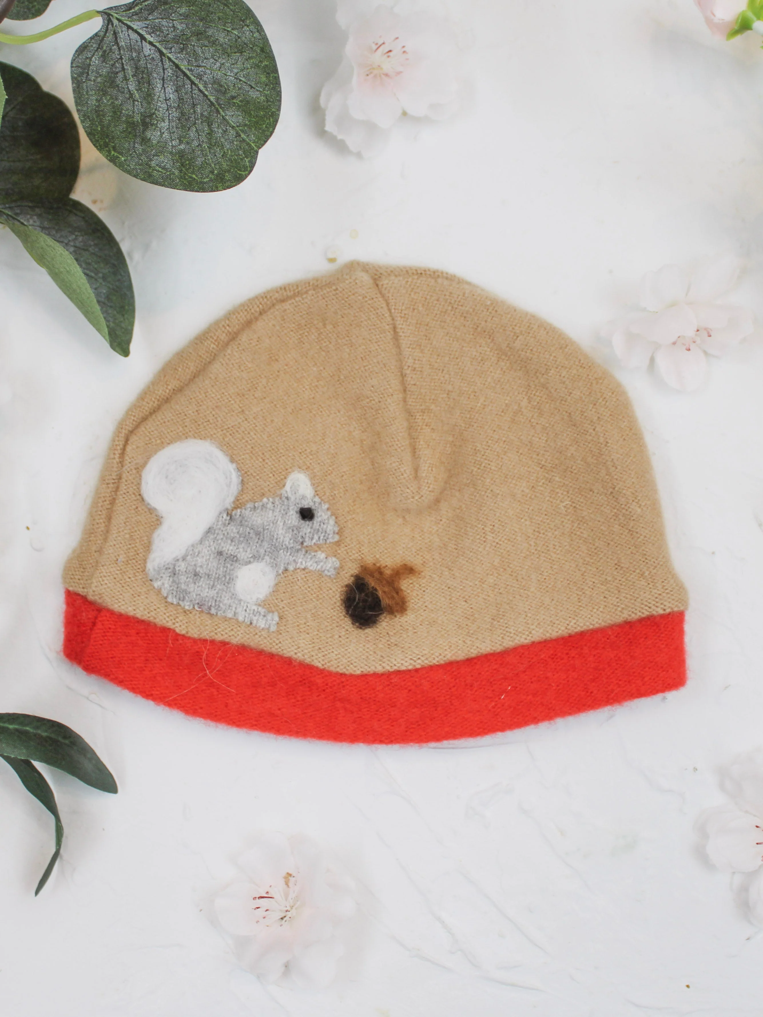Squirrel Cashmere Hat - Newborn - Image 14