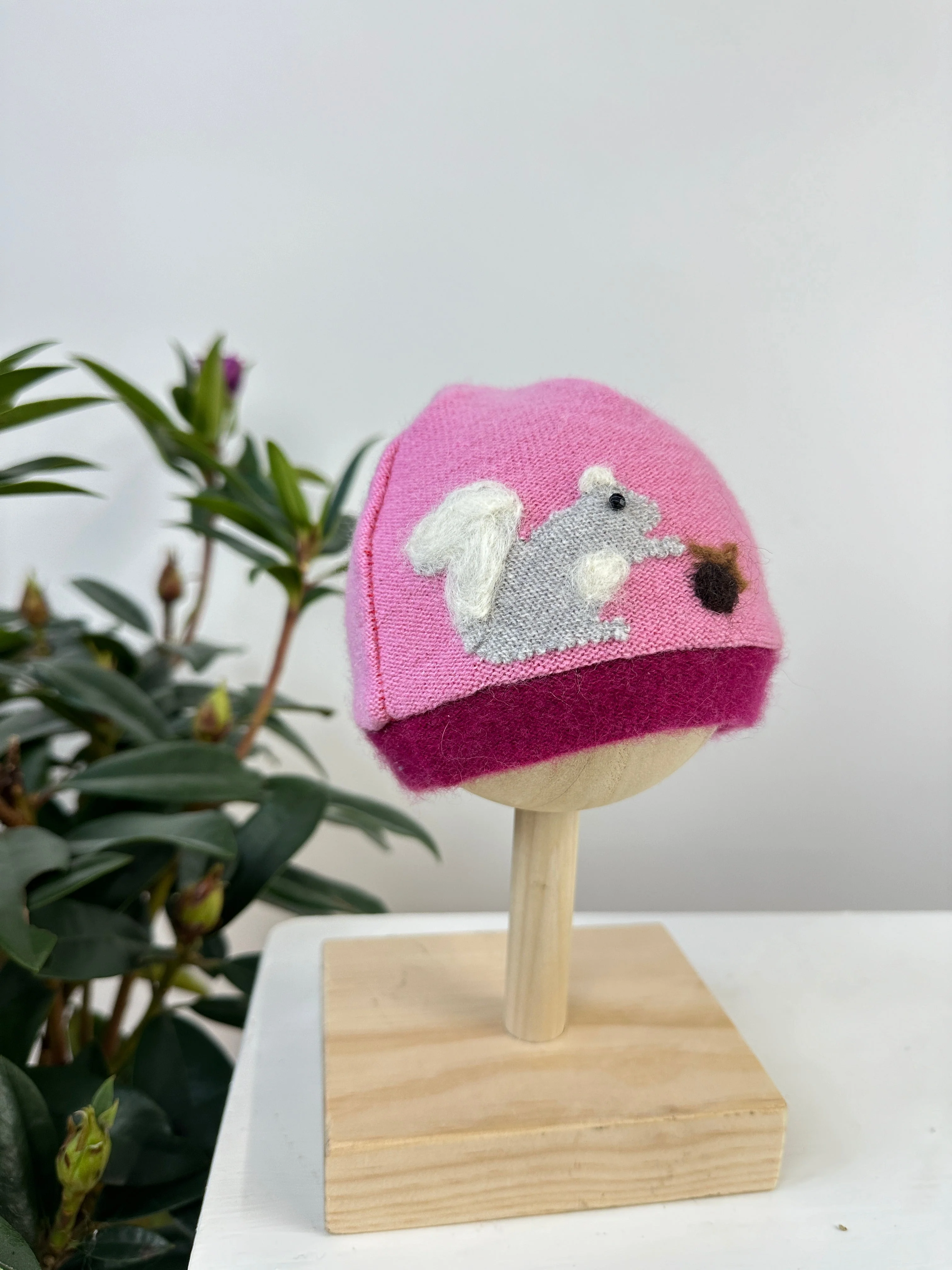 Squirrel Cashmere Hat - Newborn - Image 2