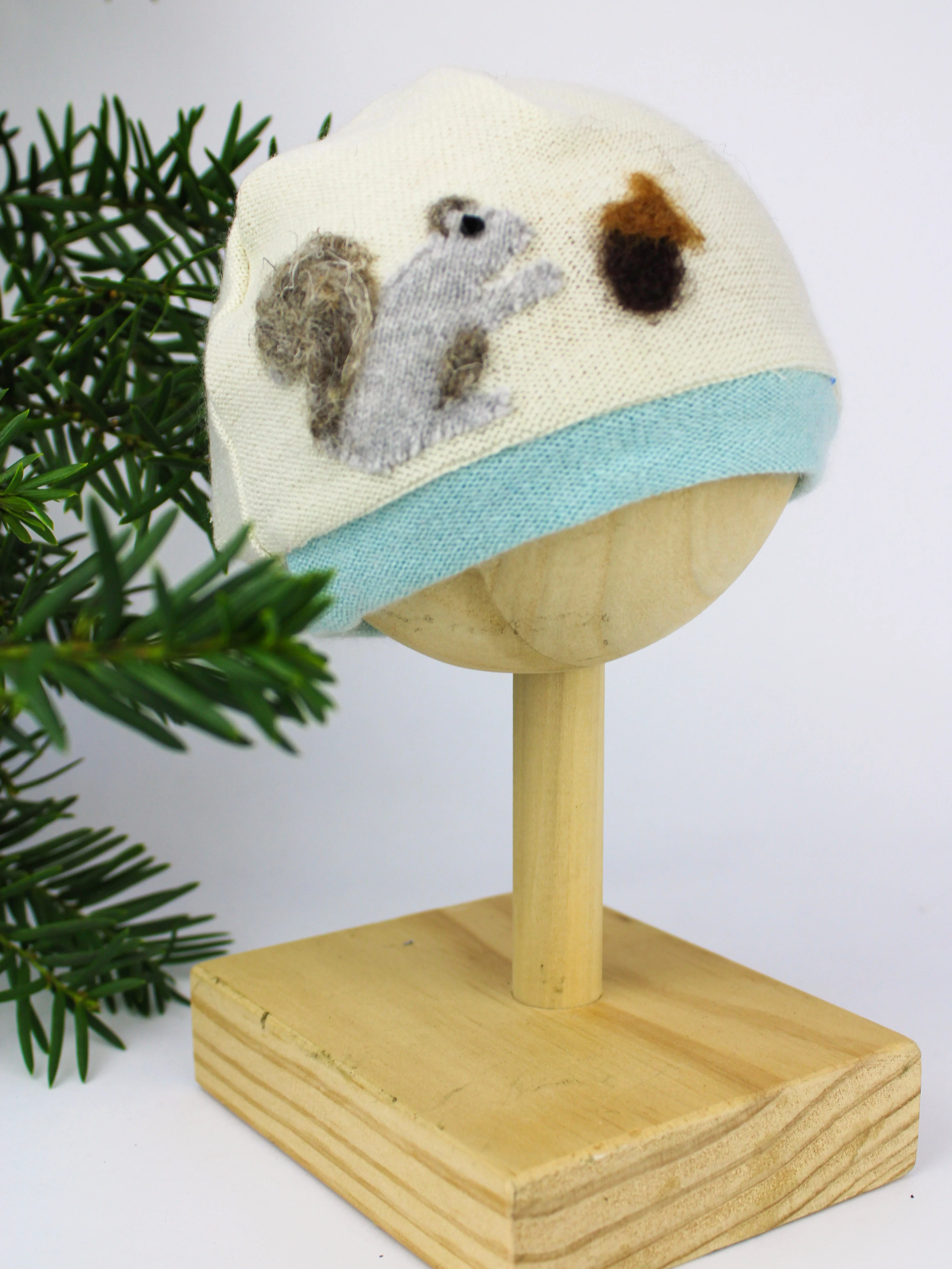 Squirrel Cashmere Hat - Newborn - Image 3