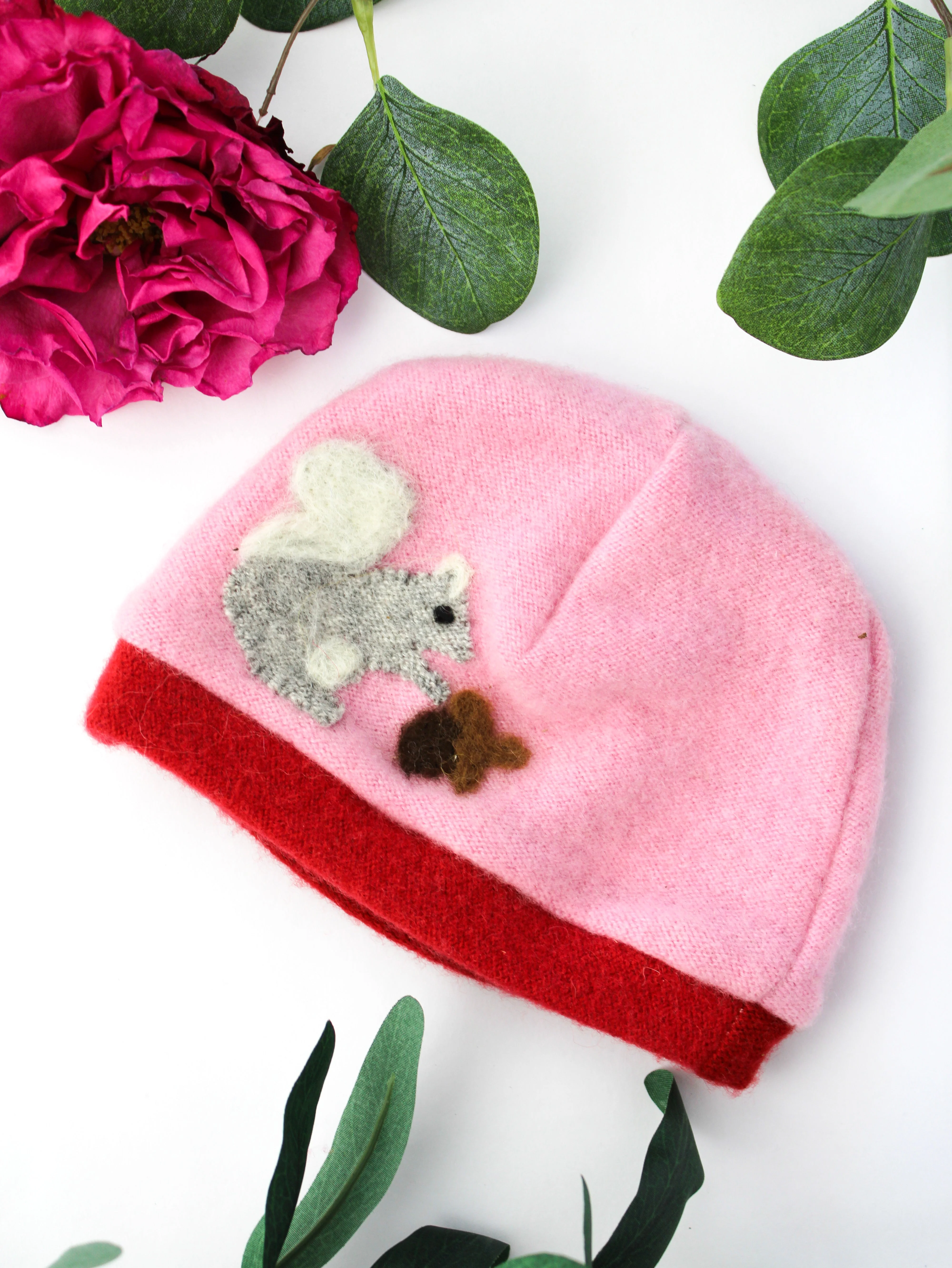 Squirrel Cashmere Hat - Newborn - Image 4