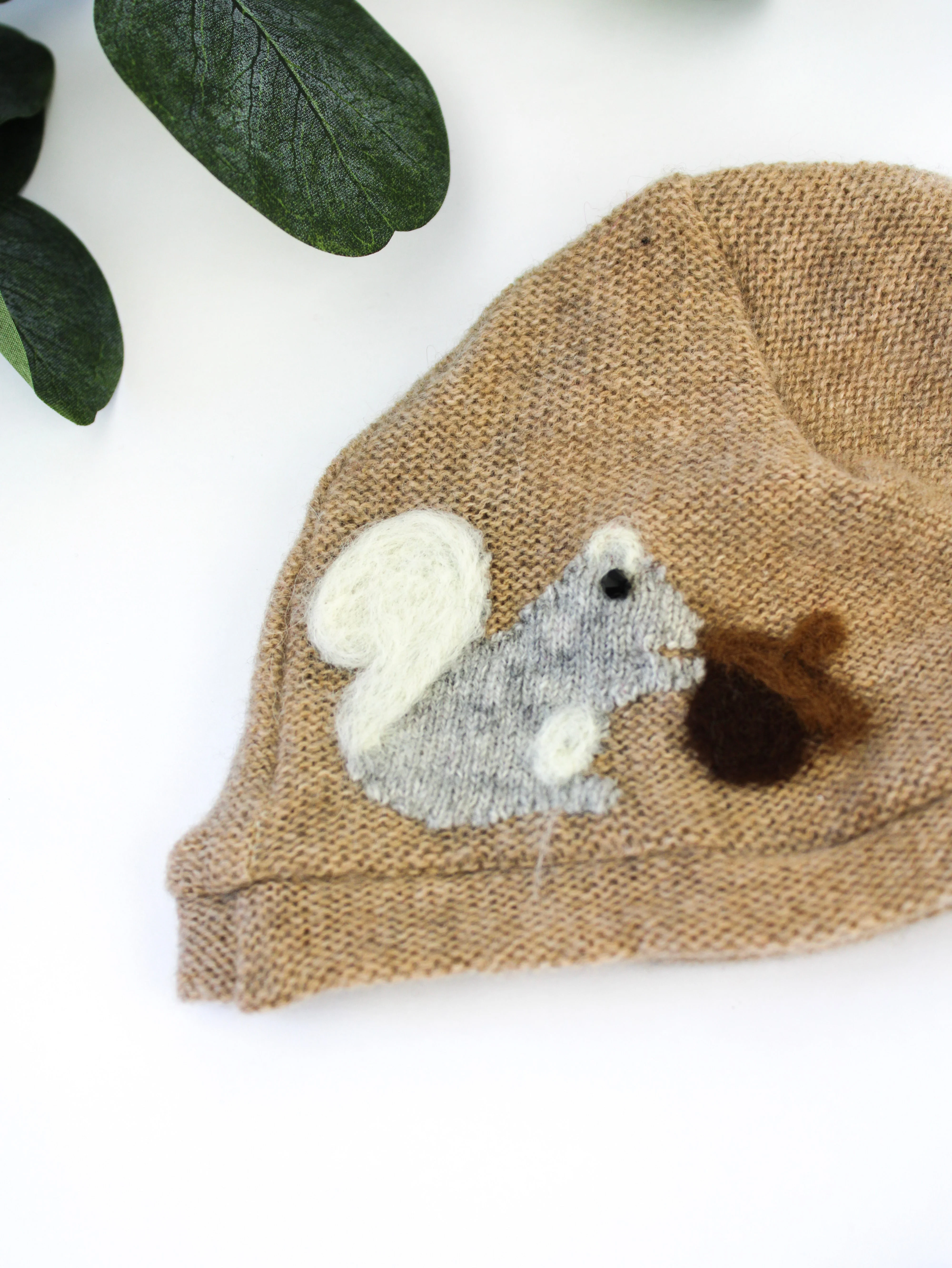 Squirrel Cashmere Hat - Newborn - Image 5