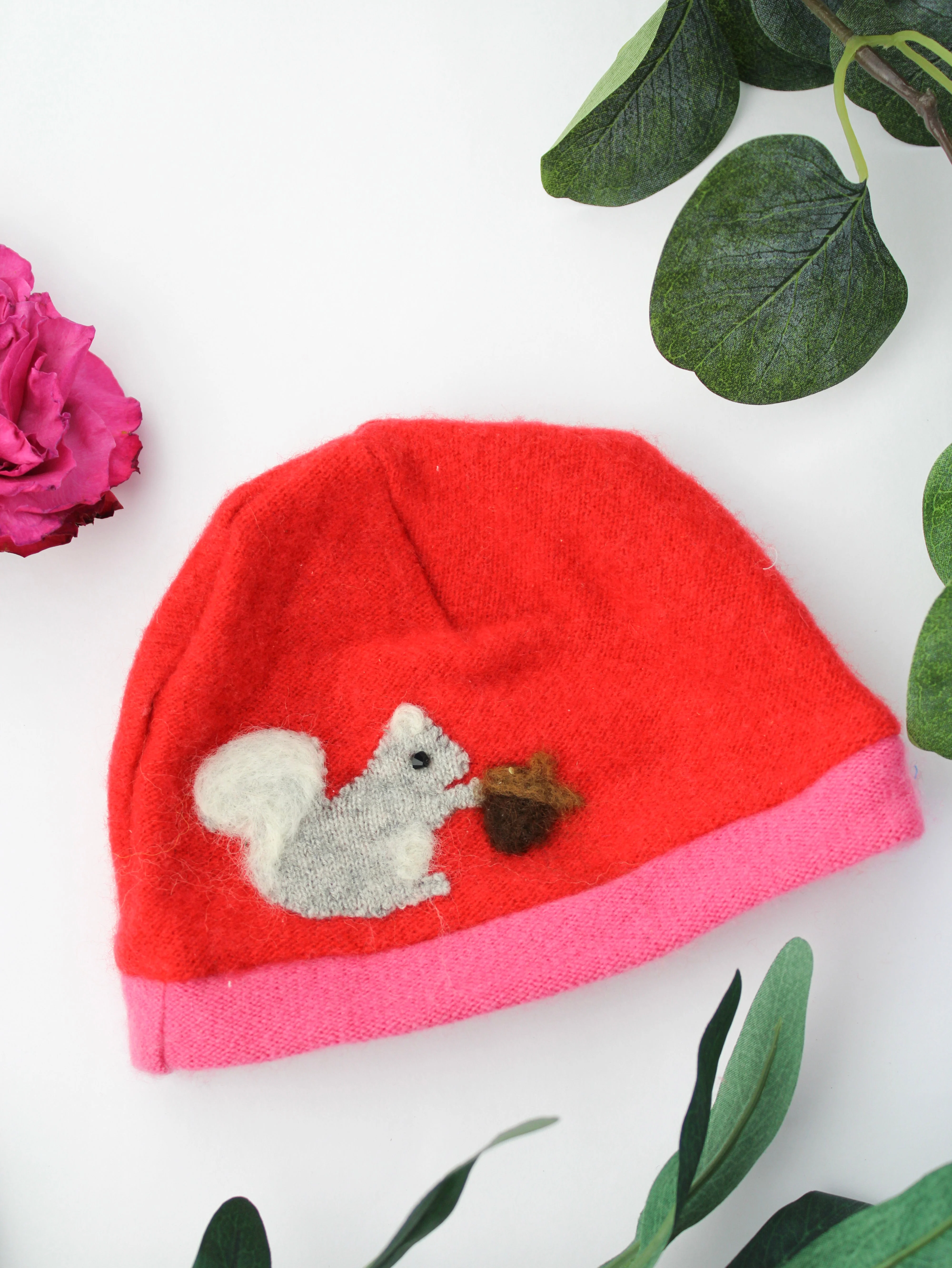 Squirrel Cashmere Hat - Newborn - Image 8