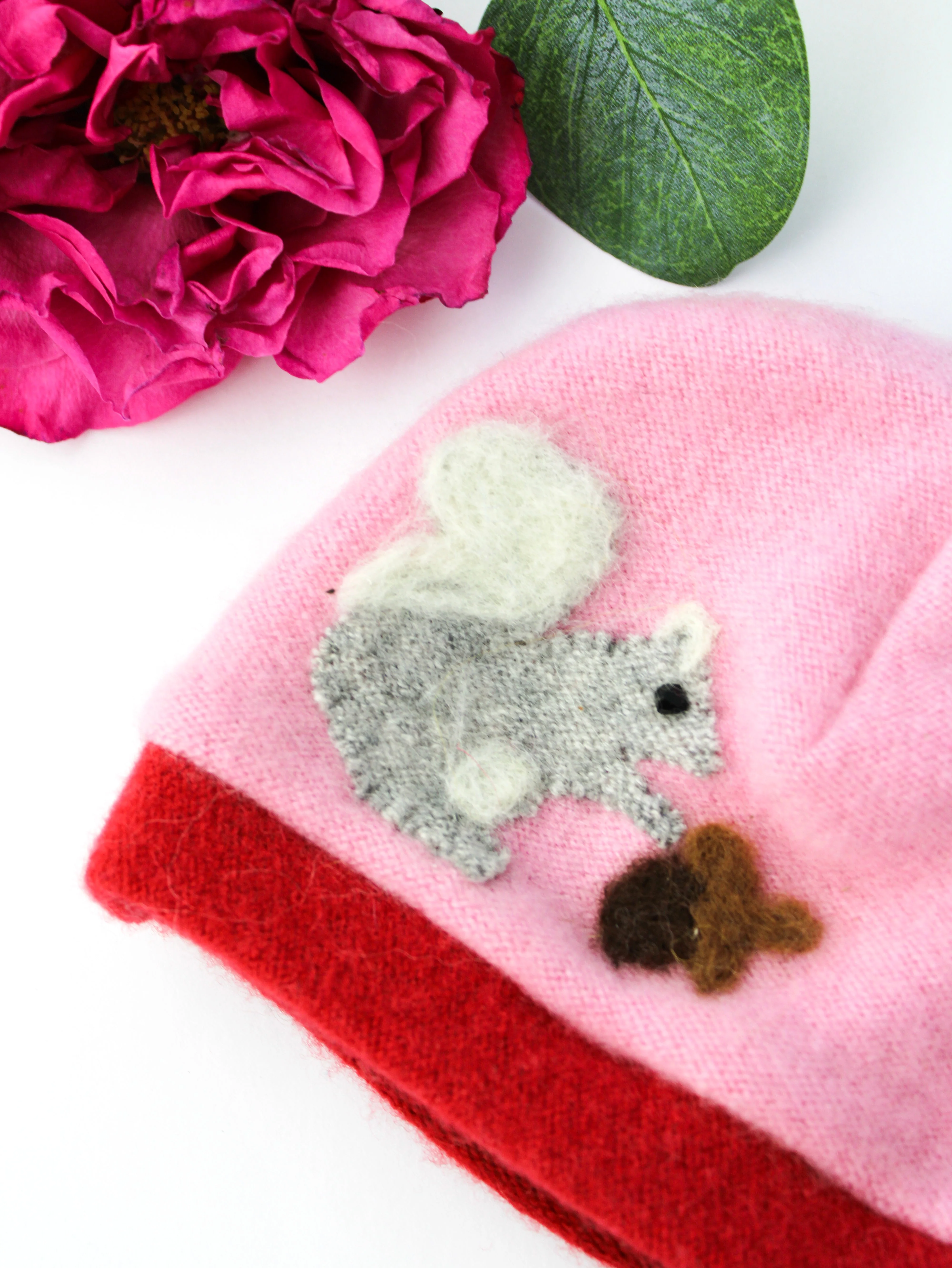 Squirrel Cashmere Hat - Newborn - Image 9