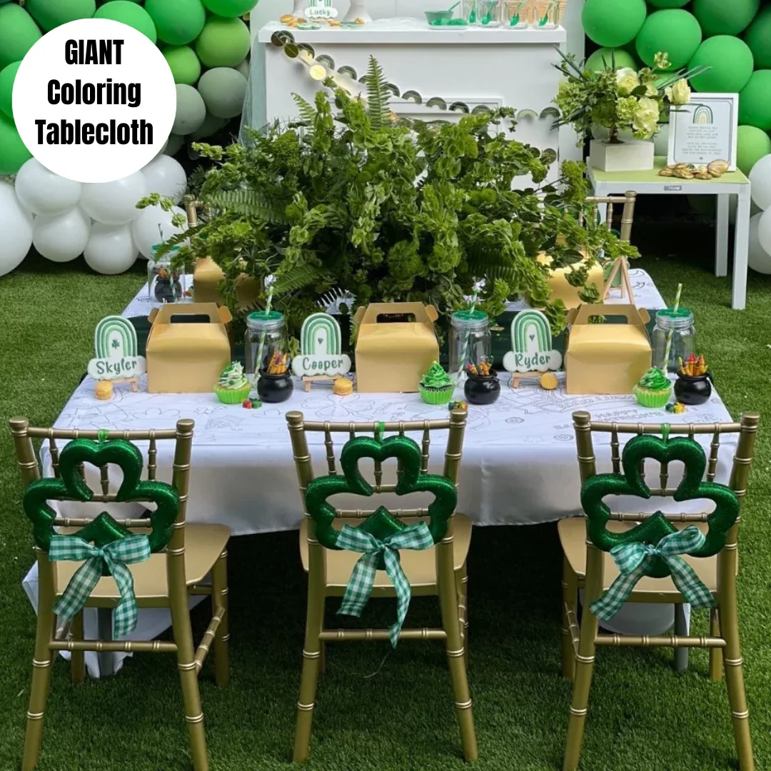 St. Patrick's Day Coloring Tablecloth - Image 4
