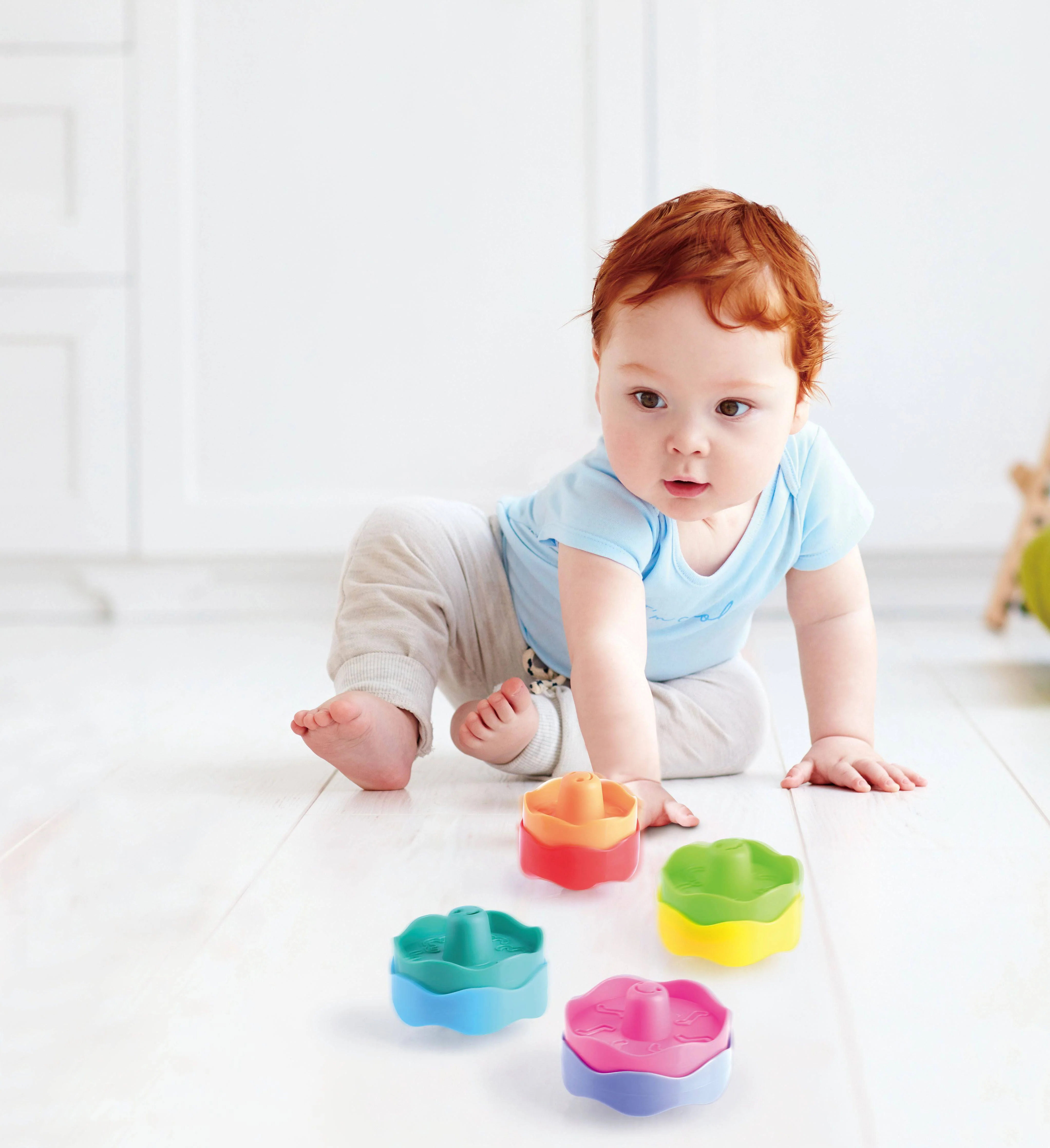 STACK & SPIN Spinning Tops Educational Toy - Image 2