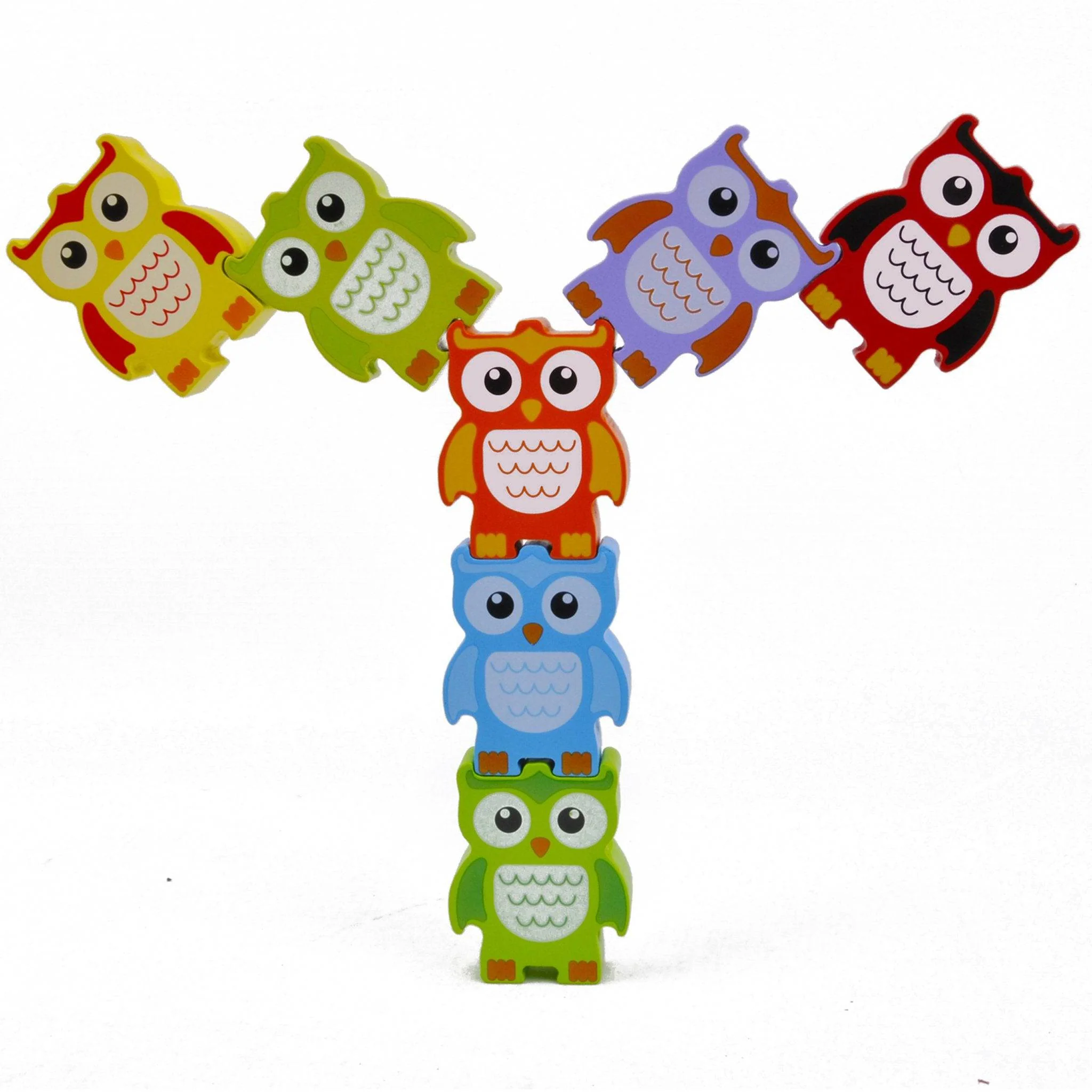 STACKING OWLS Wood Balance Challenge - Image 11