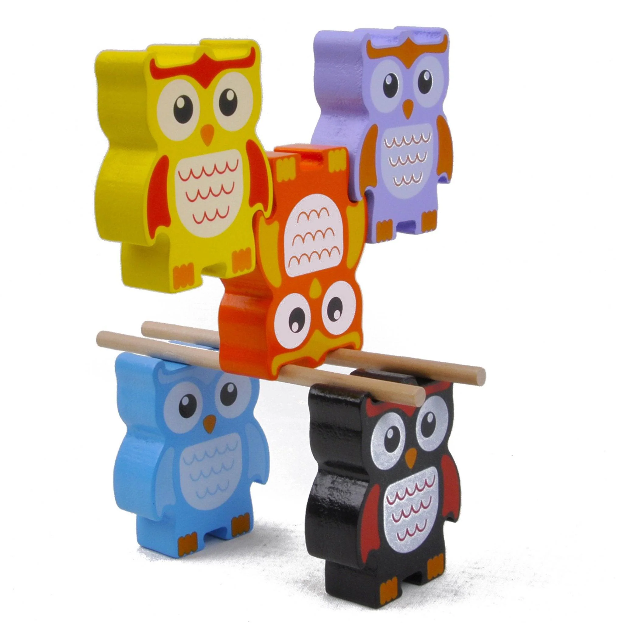 STACKING OWLS Wood Balance Challenge - Image 6