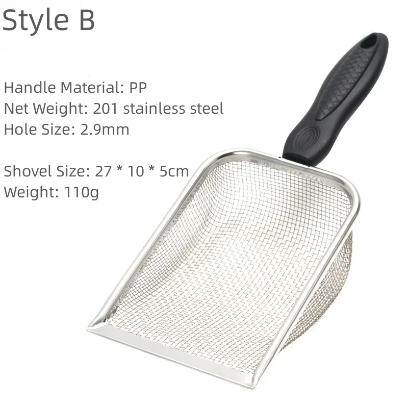 Stainless Steel Cat Litter Scoop with Long Handle | Durable & Easy to Use - Image 11