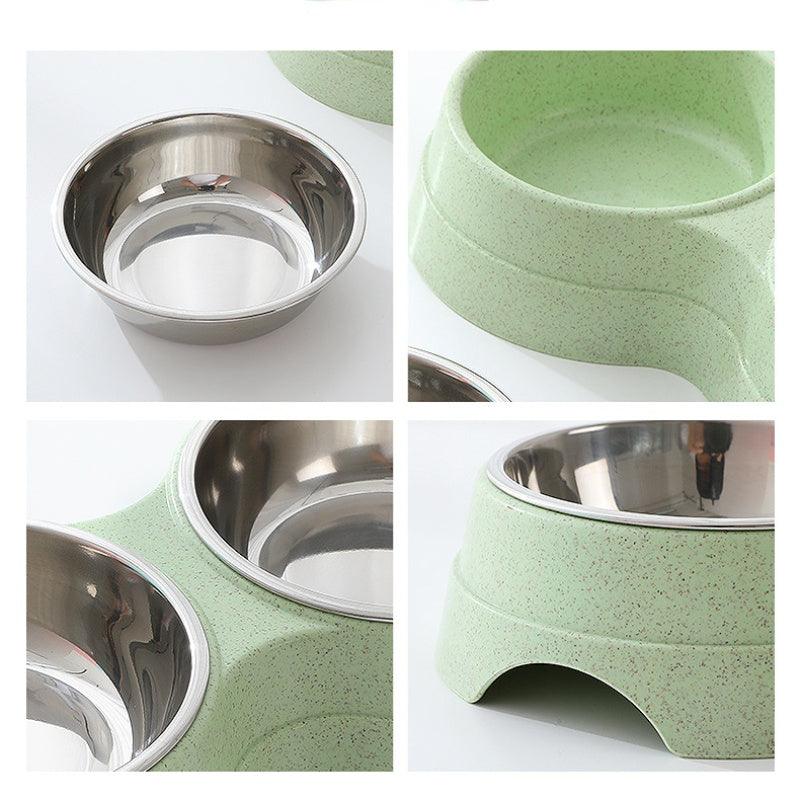 Stainless Steel Double Pet Bowls - Image 5