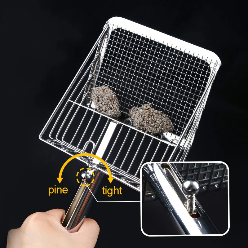 Stainless Steel Fine Mesh Litter Scoop – Easy Clean, Non-Stick & Durable - Image 2