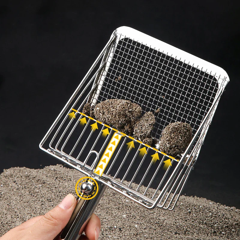 Stainless Steel Fine Mesh Litter Scoop – Easy Clean, Non-Stick & Durable - Image 3