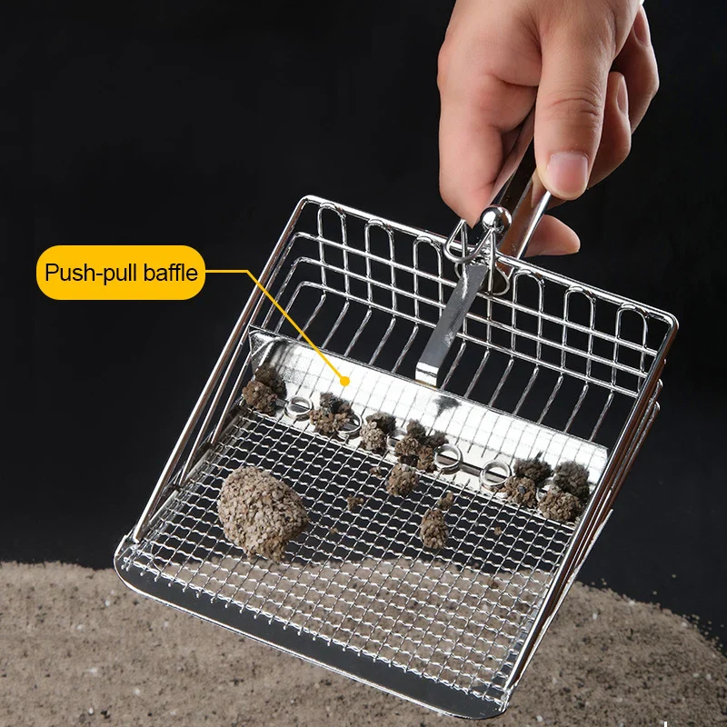 Stainless Steel Fine Mesh Litter Scoop – Easy Clean, Non-Stick & Durable - Image 4