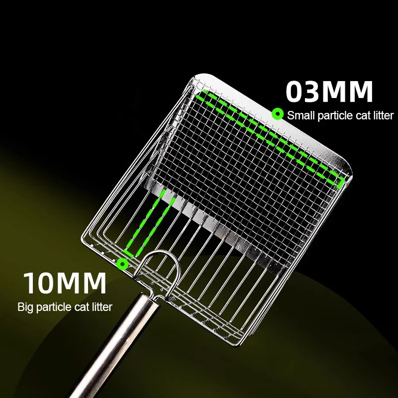 Stainless Steel Fine Mesh Litter Scoop – Easy Clean, Non-Stick & Durable - Image 5