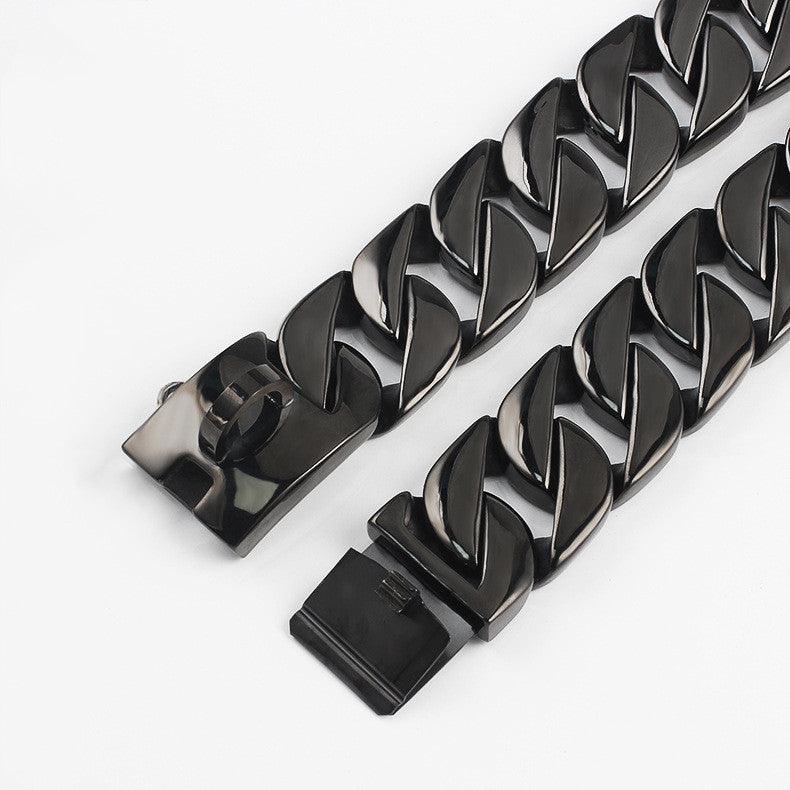 Stainless Steel Large Pet Chain Collar - Image 2