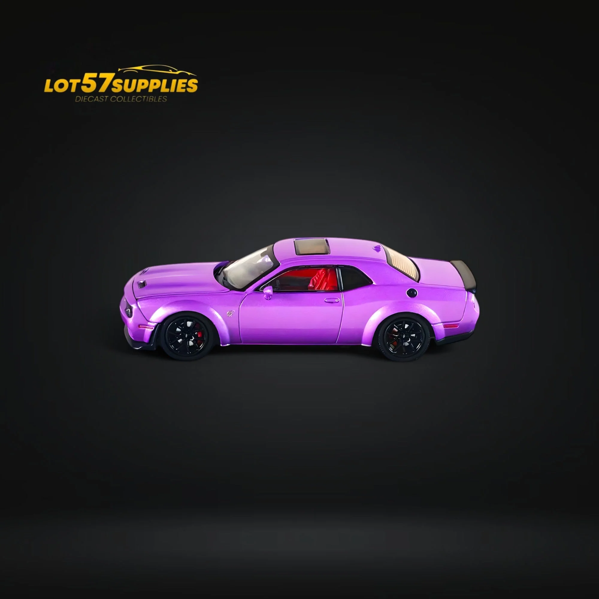 Stance Hunters Dodge SRT Hellcat Racing Purple 1:64 - Image 3