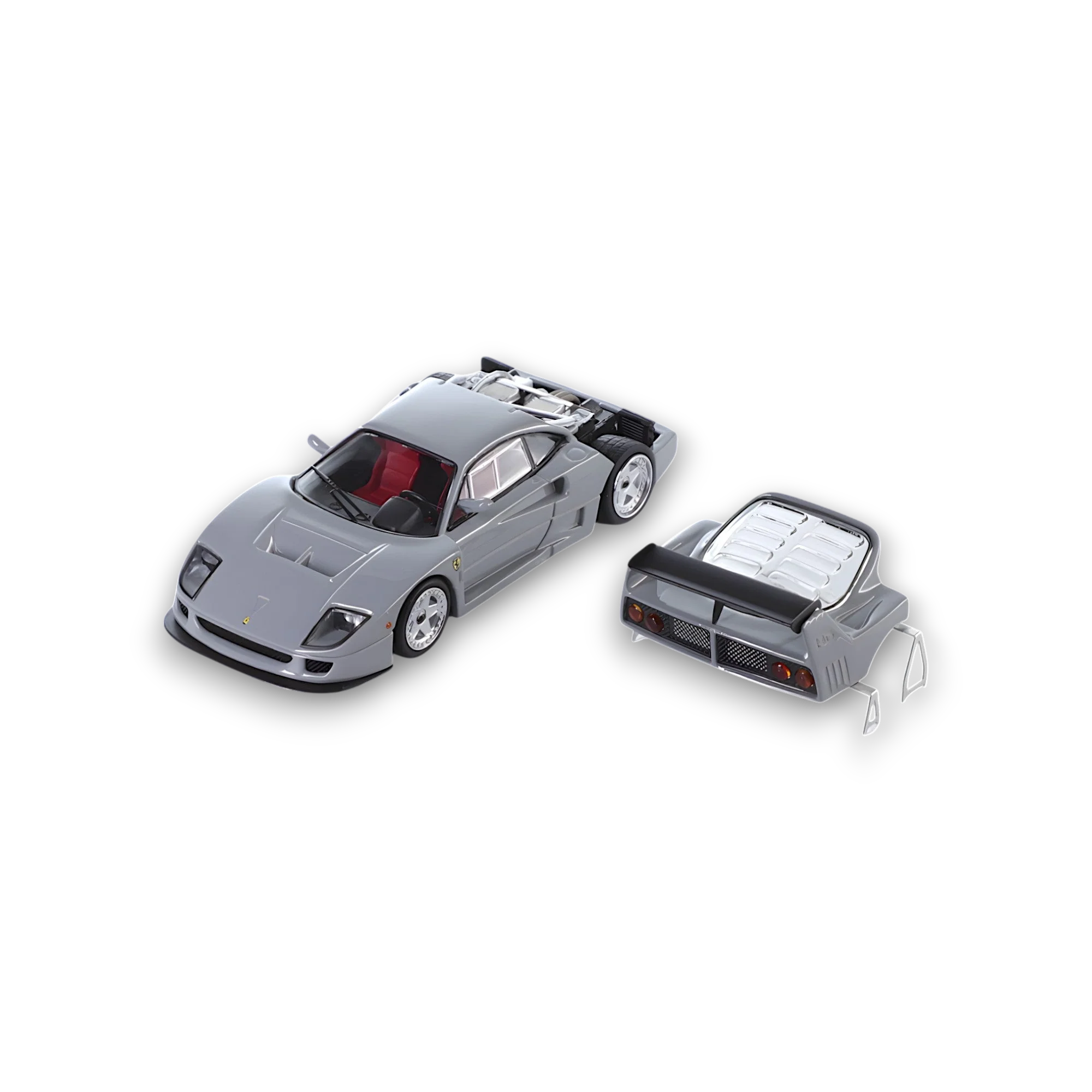 Stance Hunters Ferrari F40 LM Chalk Grey 1:64 - Image 2