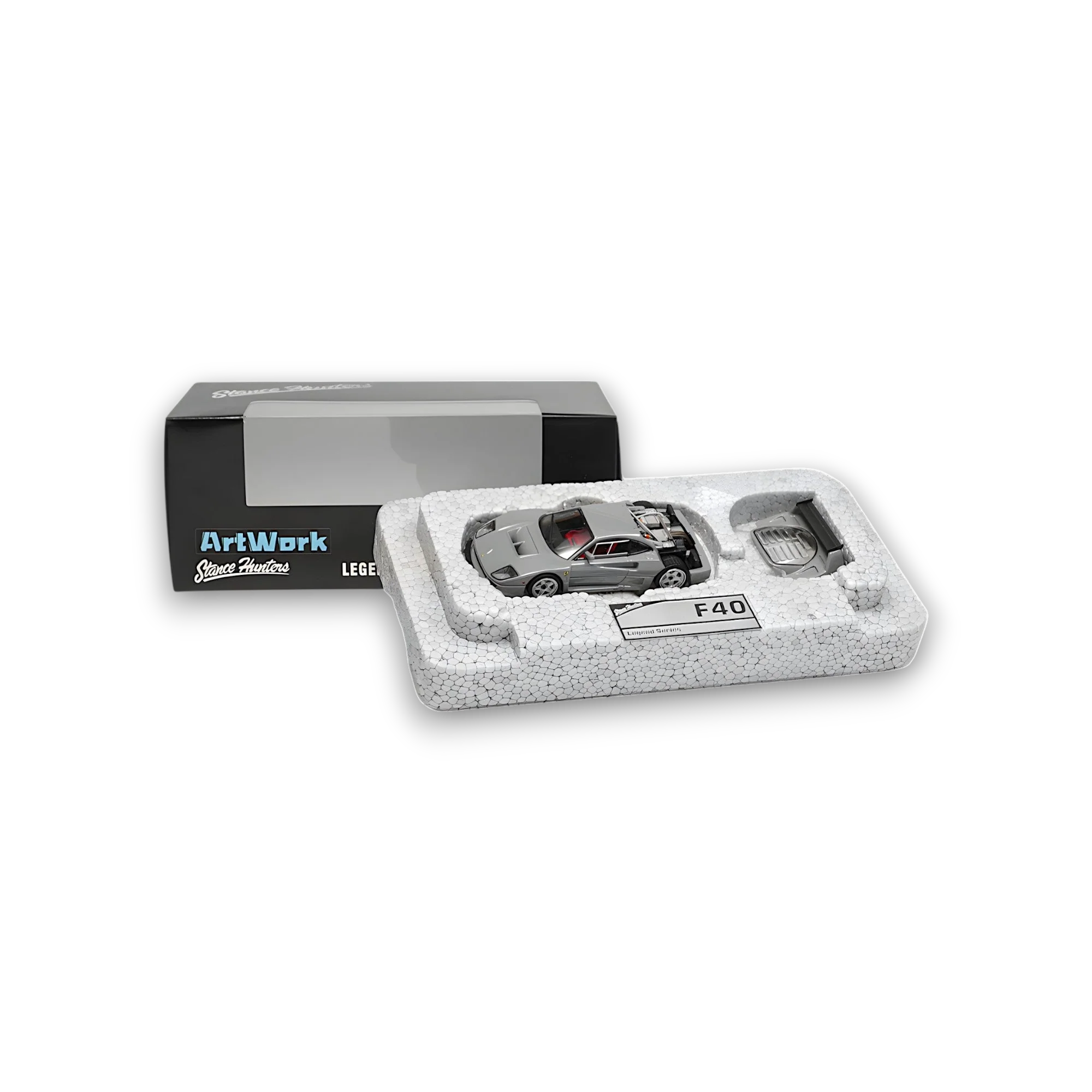 Stance Hunters Ferrari F40 LM Chalk Grey 1:64 - Image 4