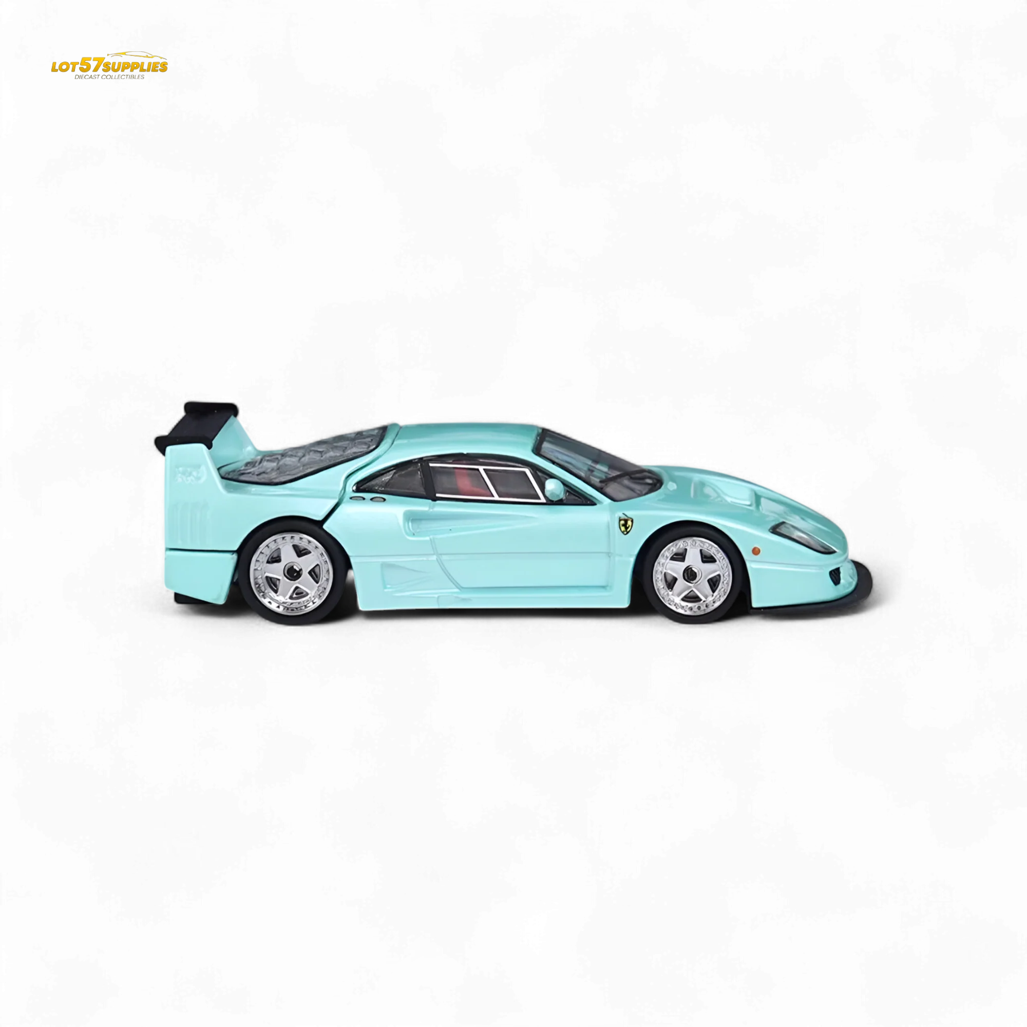 Stance Hunters Ferrari F40 LM Light Aqua Green 1:64 - Image 3
