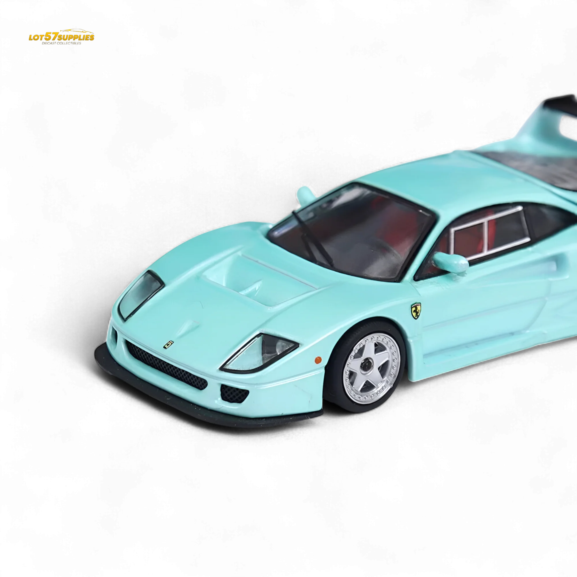 Stance Hunters Ferrari F40 LM Light Aqua Green 1:64 - Image 4