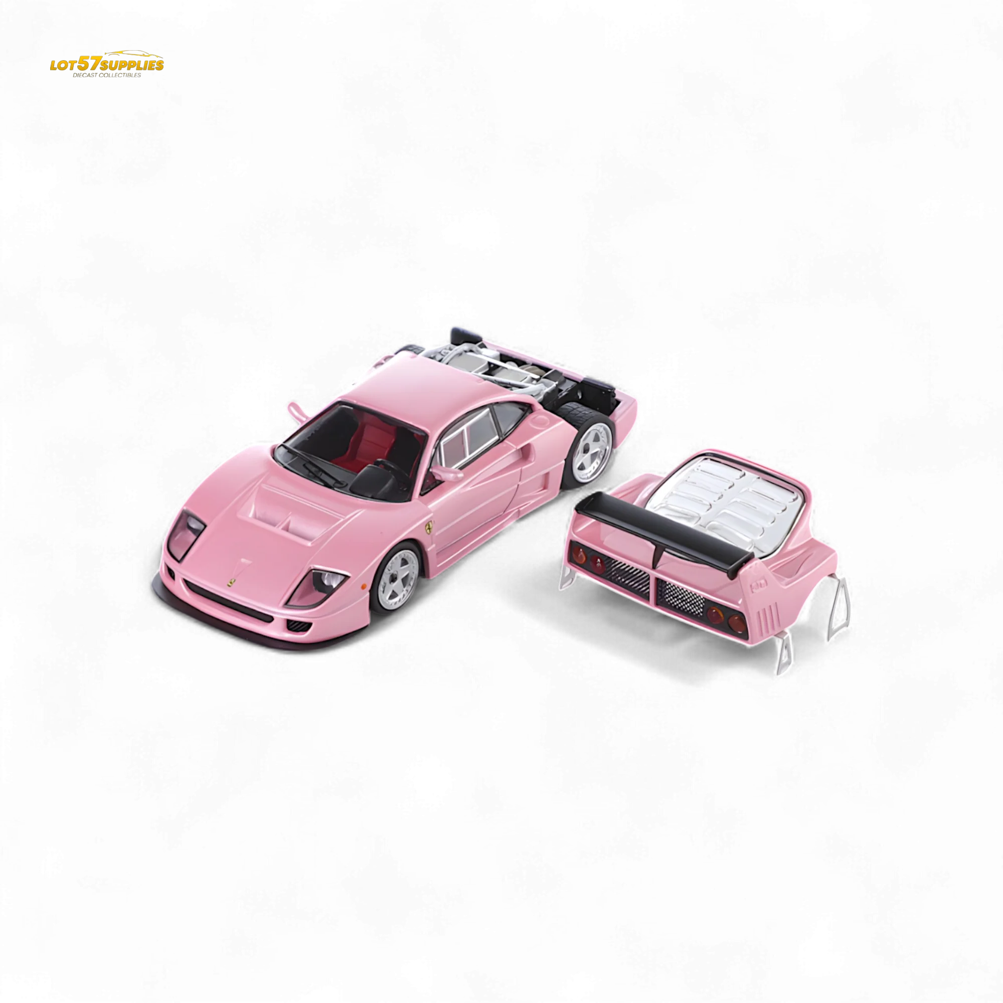 Stance Hunters Ferrari F40 LM Pink 1:64 - Image 4