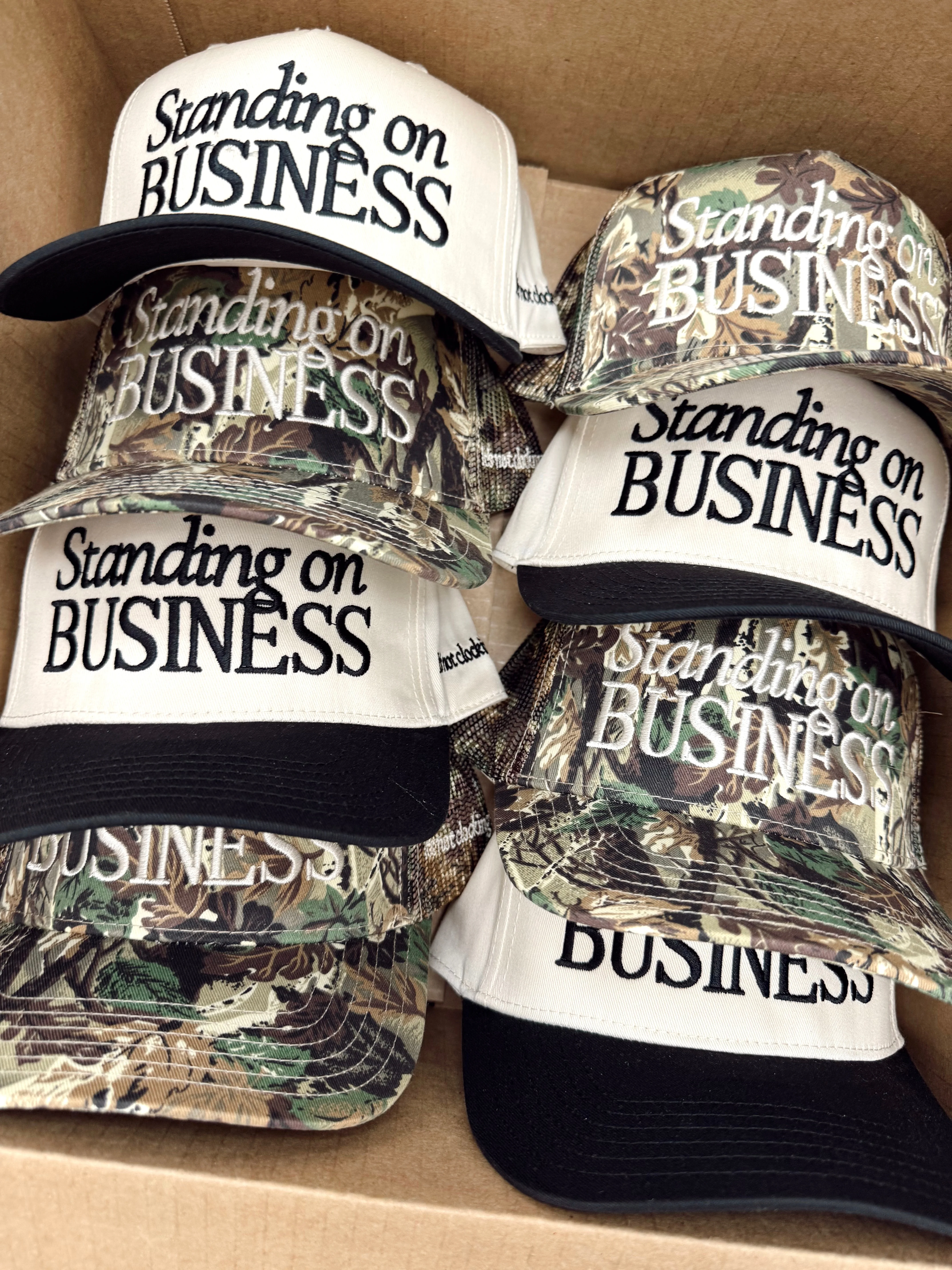 Standing On Business Trucker Hat - Image 4