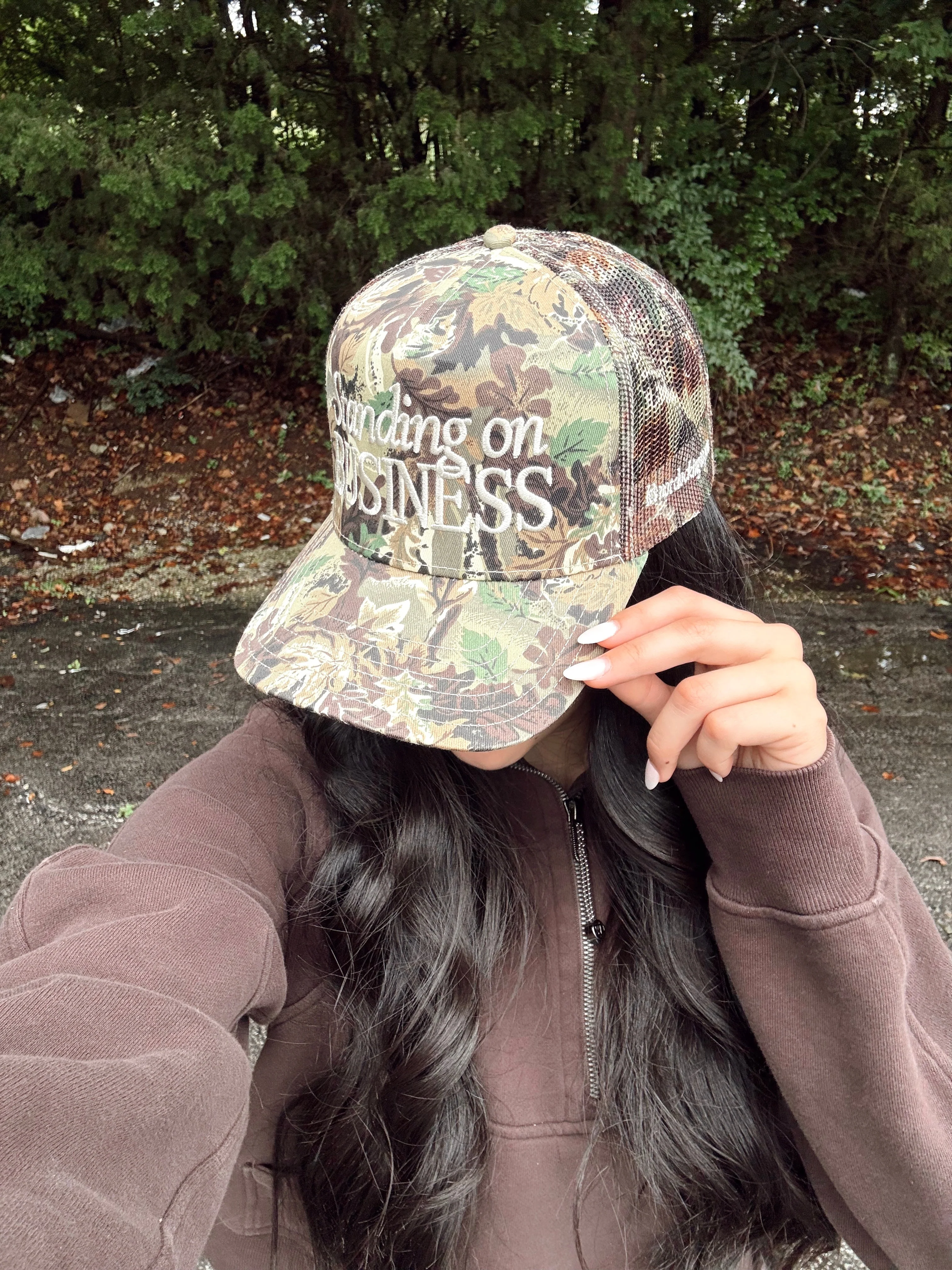Standing On Business Trucker Hat - Image 7
