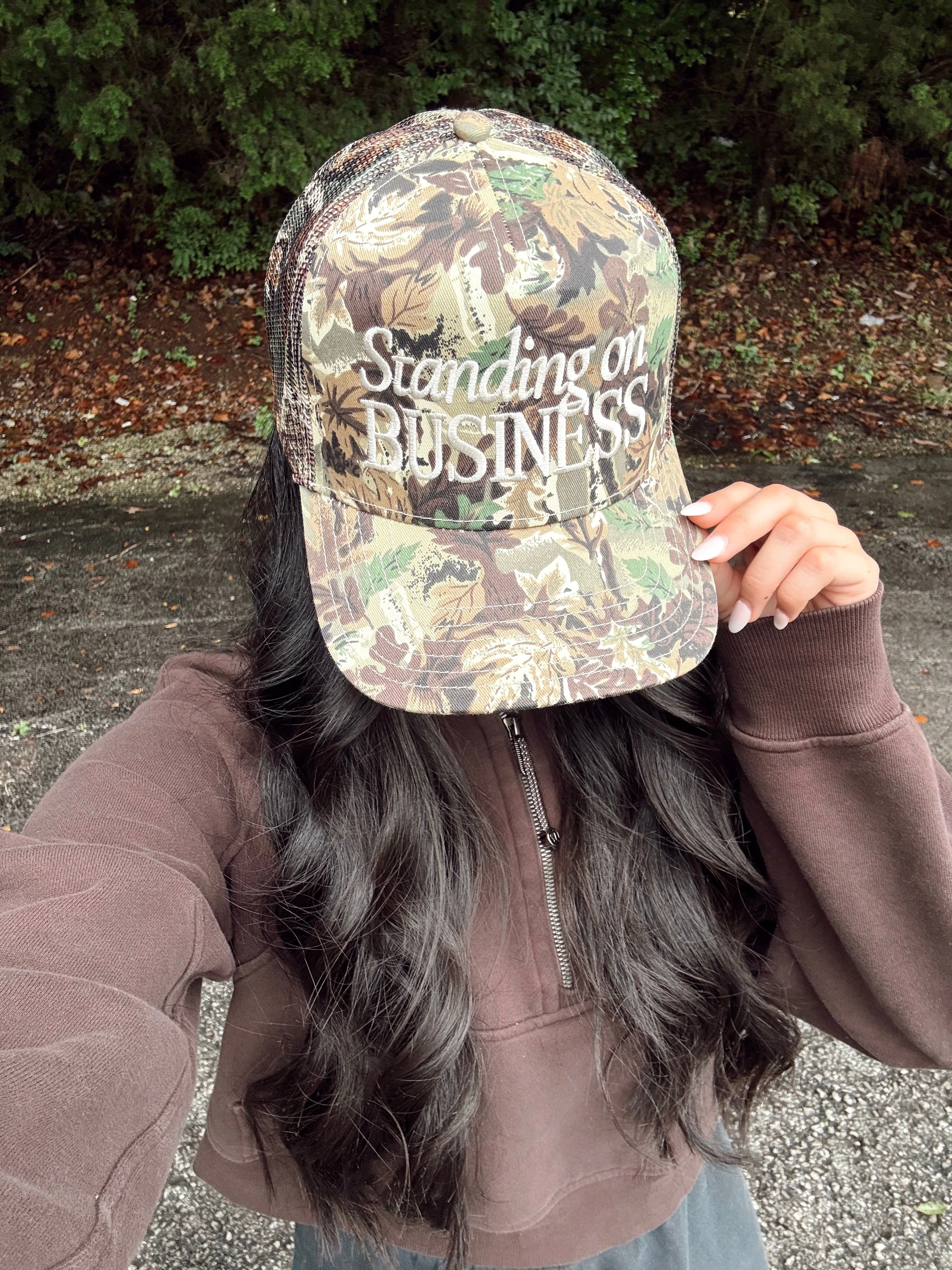 Standing On Business Trucker Hat - Image 9