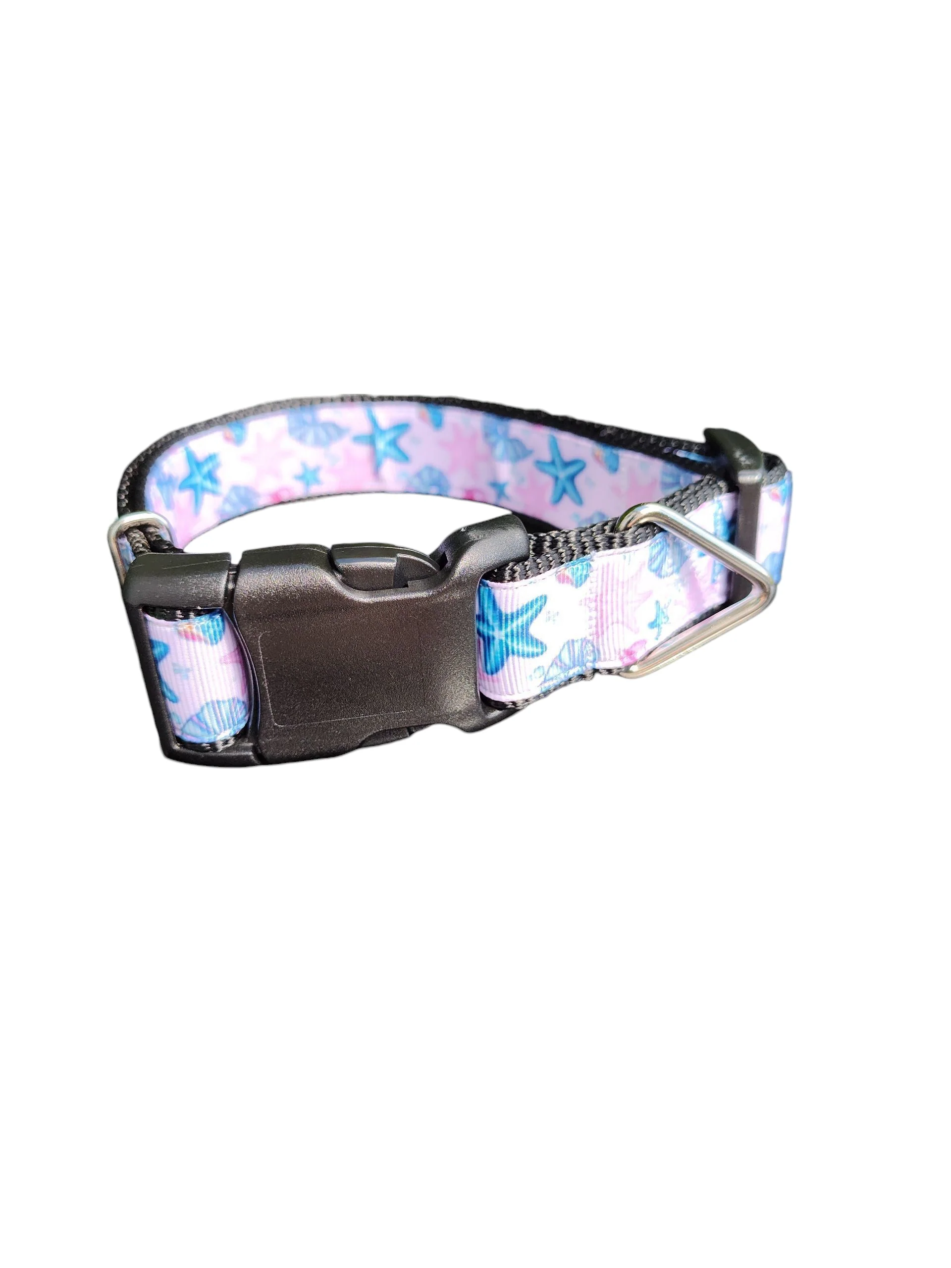 Starfish and Snails Nylon Dog Collar - Image 2