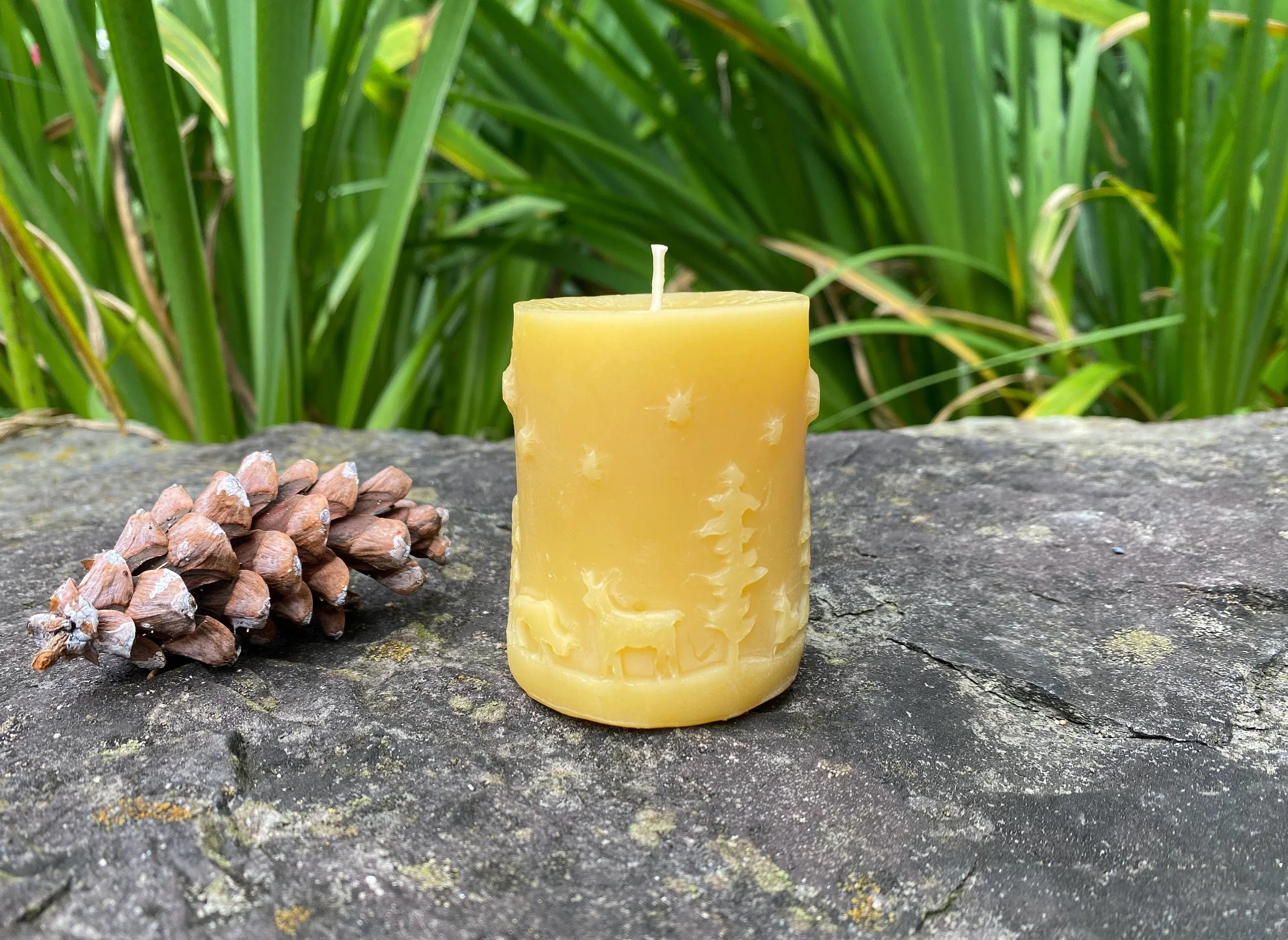 Starry Night Beeswax Candle Pair - Image 3