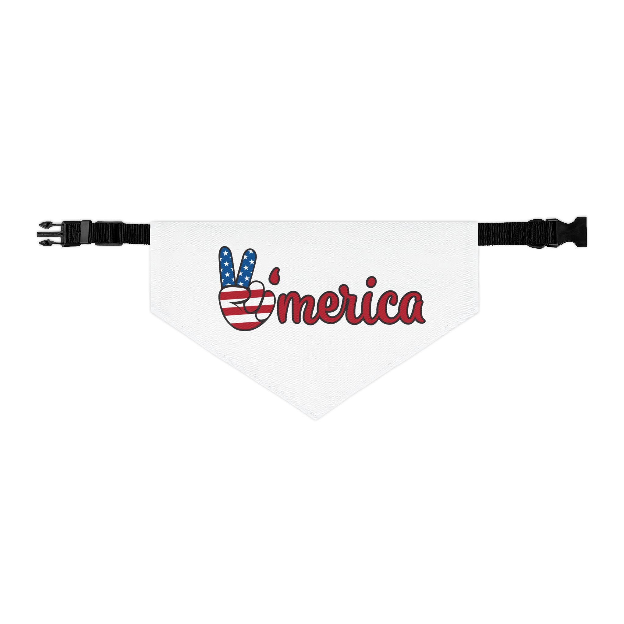 Stars and Stripes Patriotic Dog Bandana - Image 2
