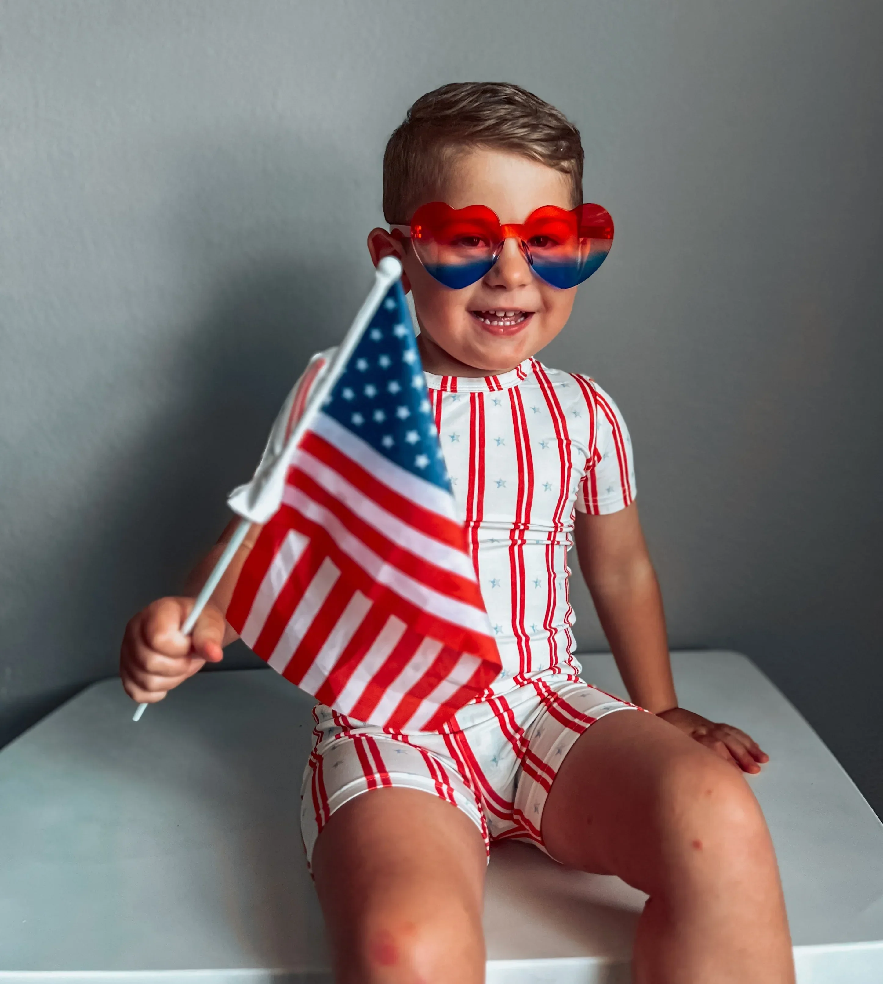 Stars & Stripes 2pc Bamboo Pajamas - Image 17