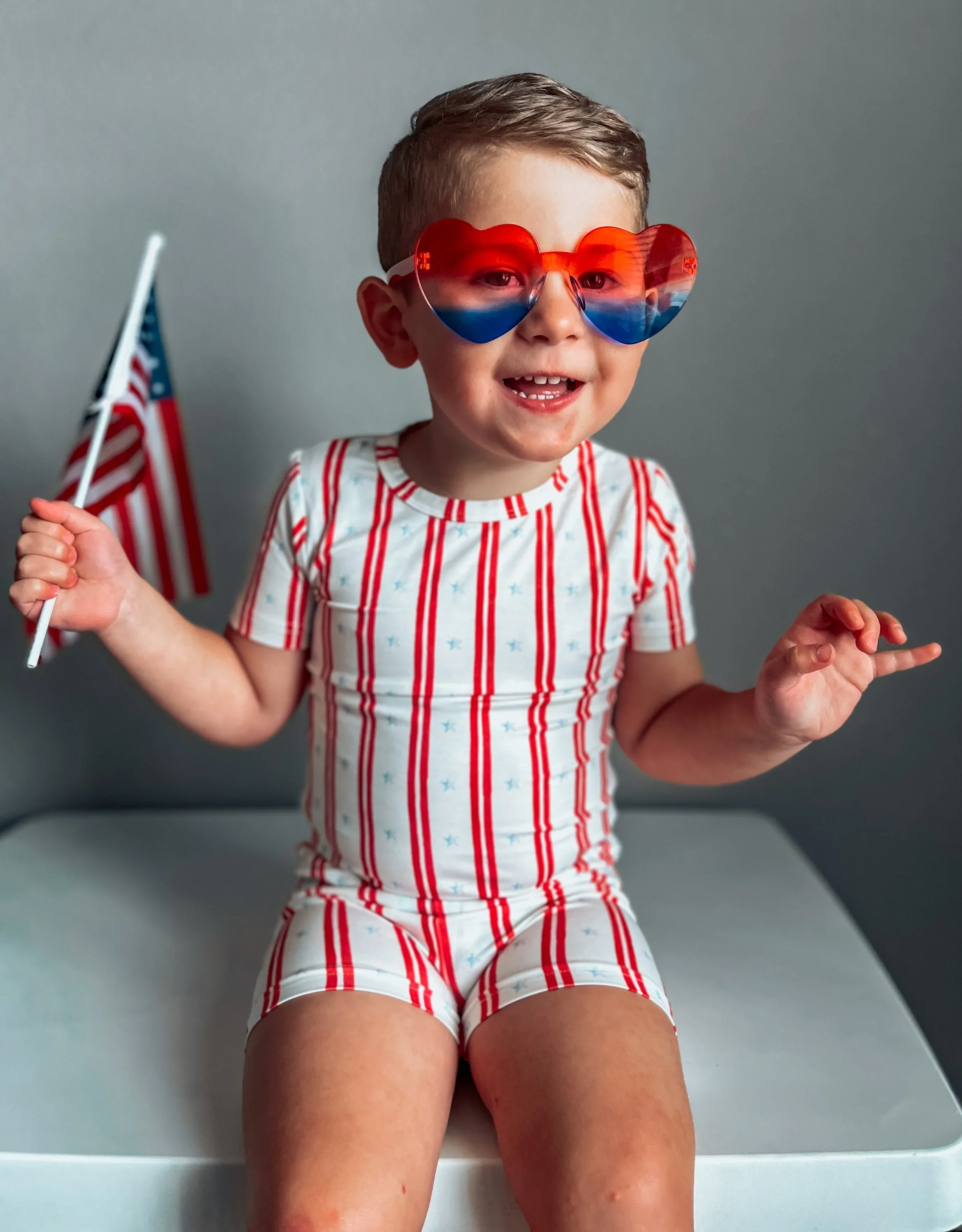 Stars & Stripes 2pc Bamboo Pajamas - Image 19