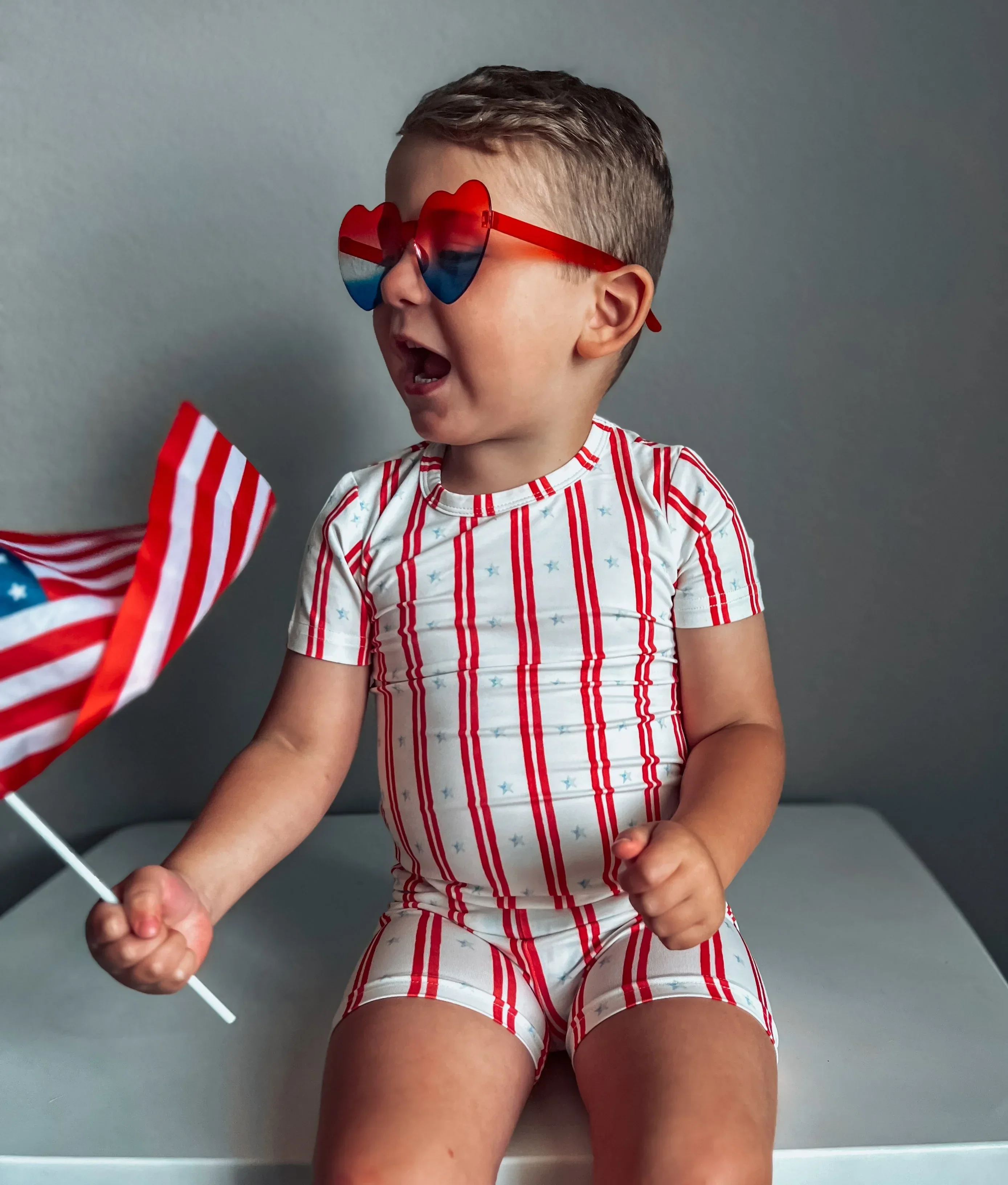 Stars & Stripes 2pc Bamboo Pajamas - Image 21