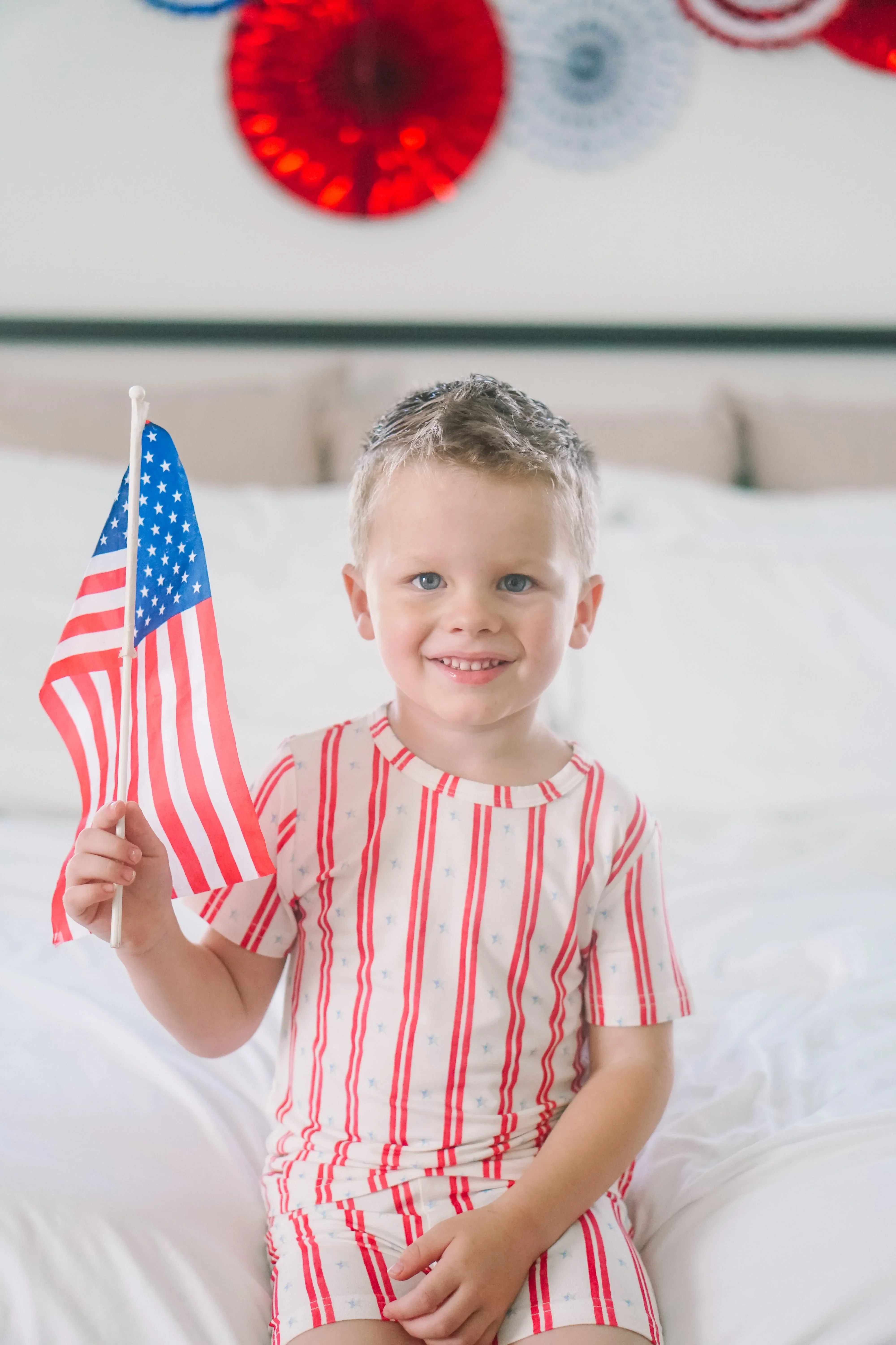 Stars & Stripes 2pc Bamboo Pajamas - Image 5