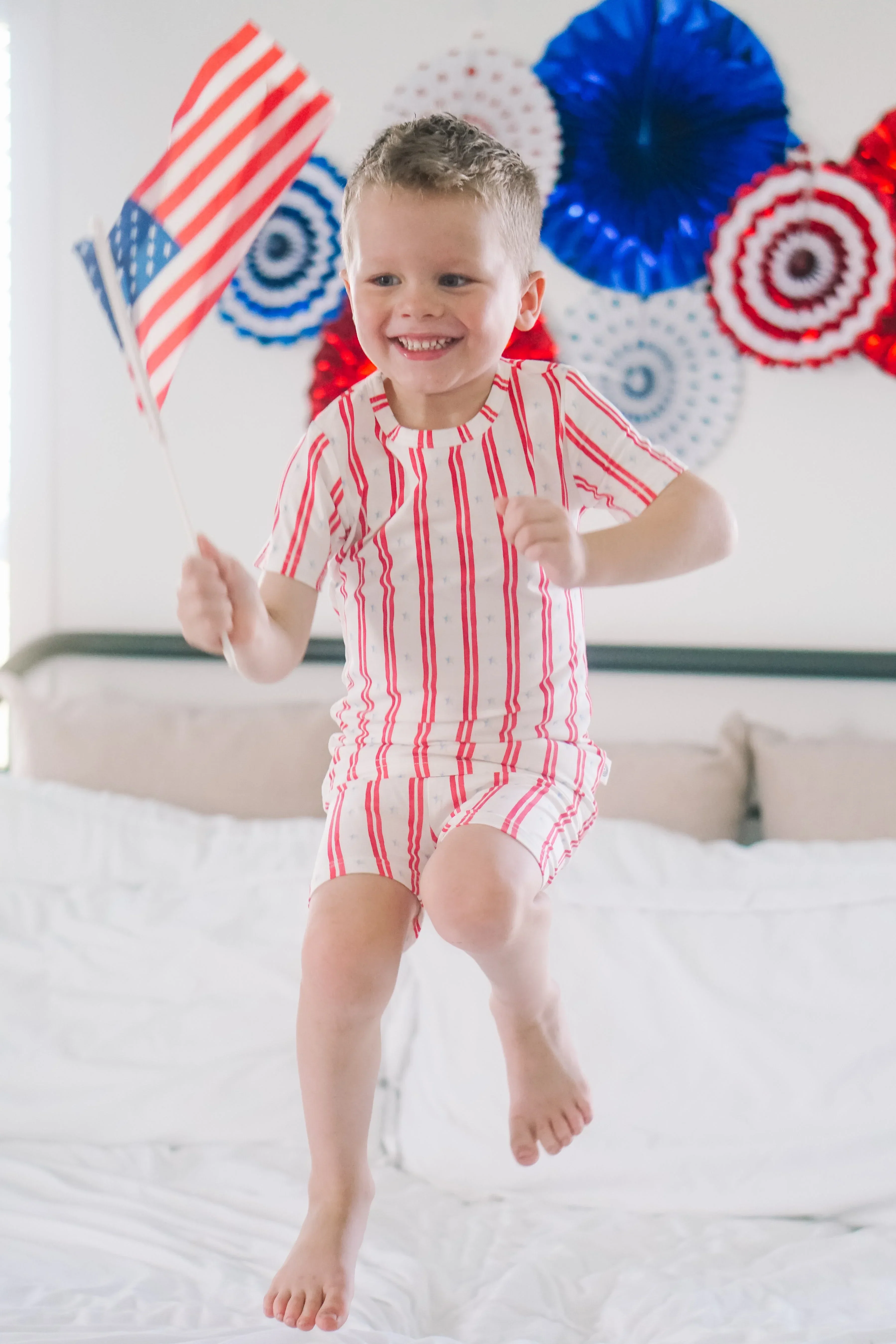 Stars & Stripes 2pc Bamboo Pajamas - Image 6