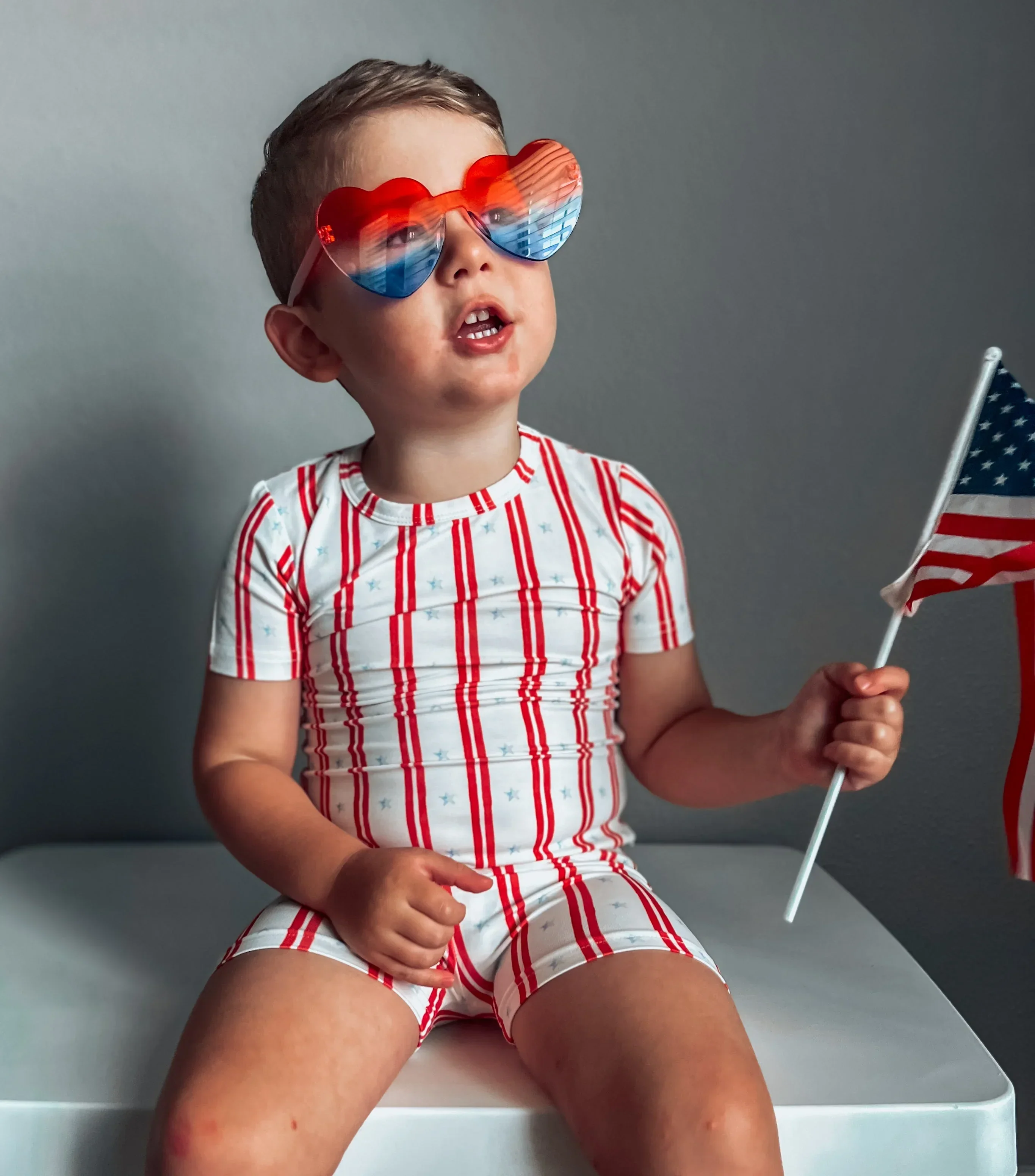 Stars & Stripes 2pc Bamboo Pajamas - Image 8