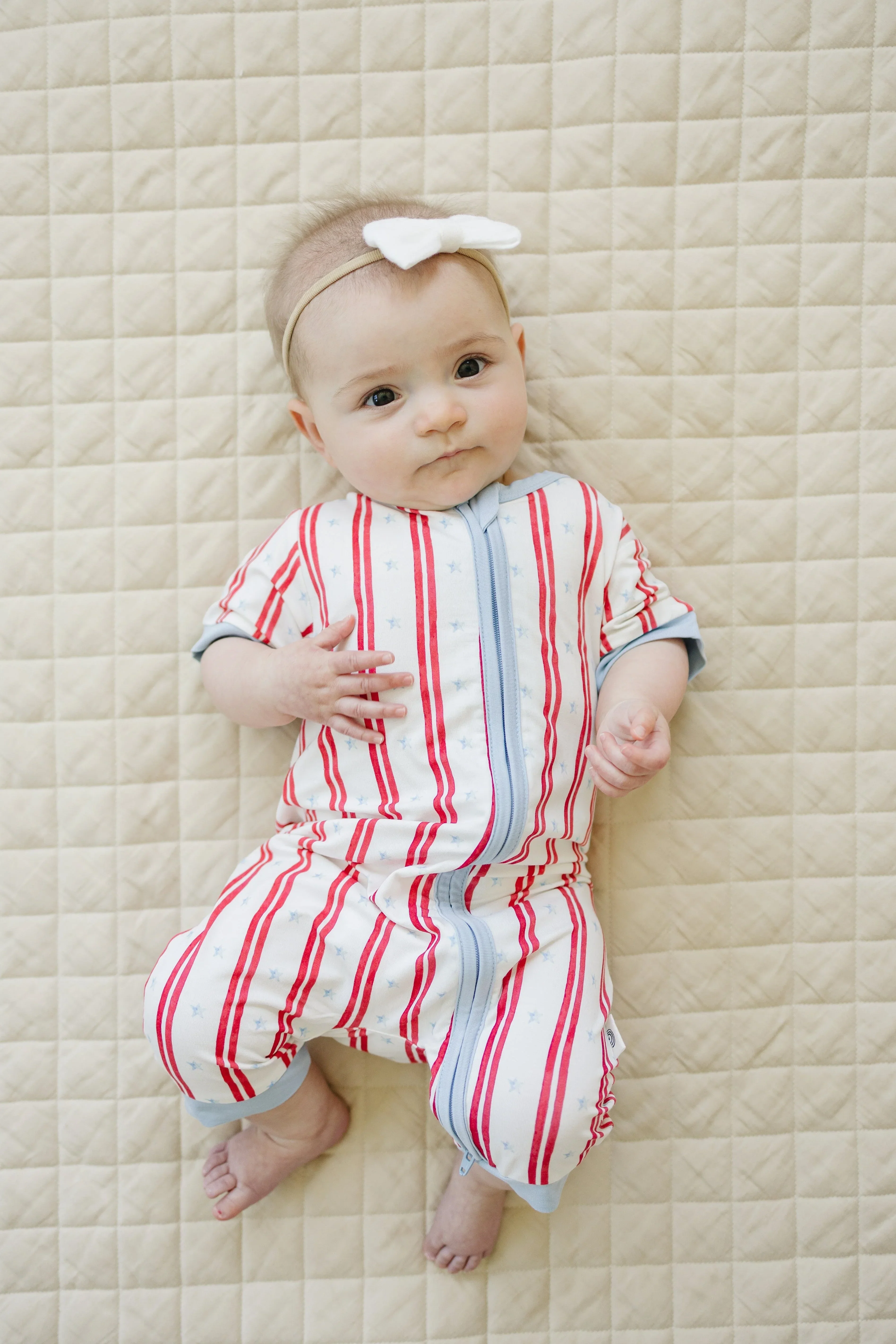 Stars & Stripes Bamboo Shorty Pajamas - Image 3