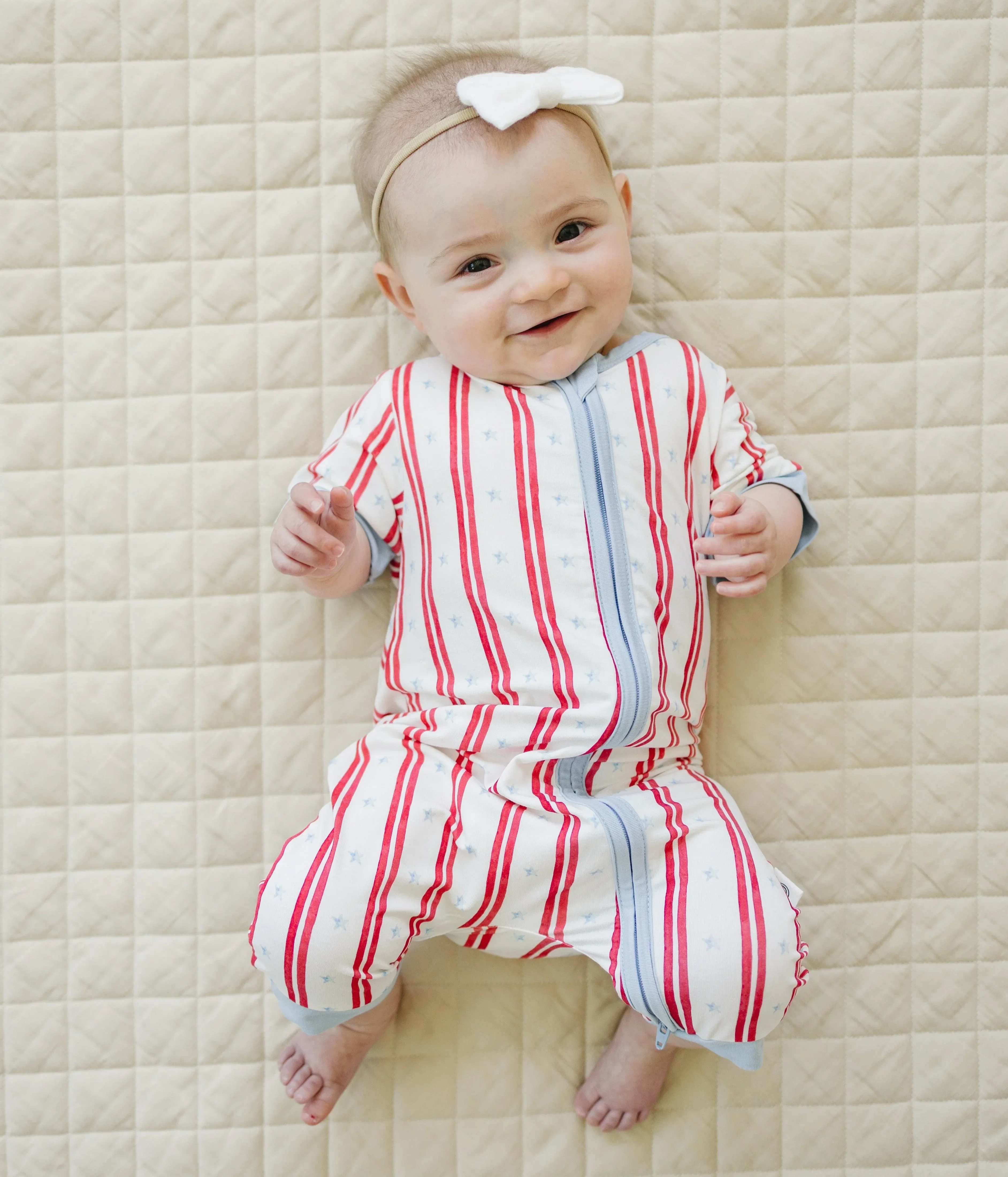 Stars & Stripes Bamboo Shorty Pajamas - Image 4