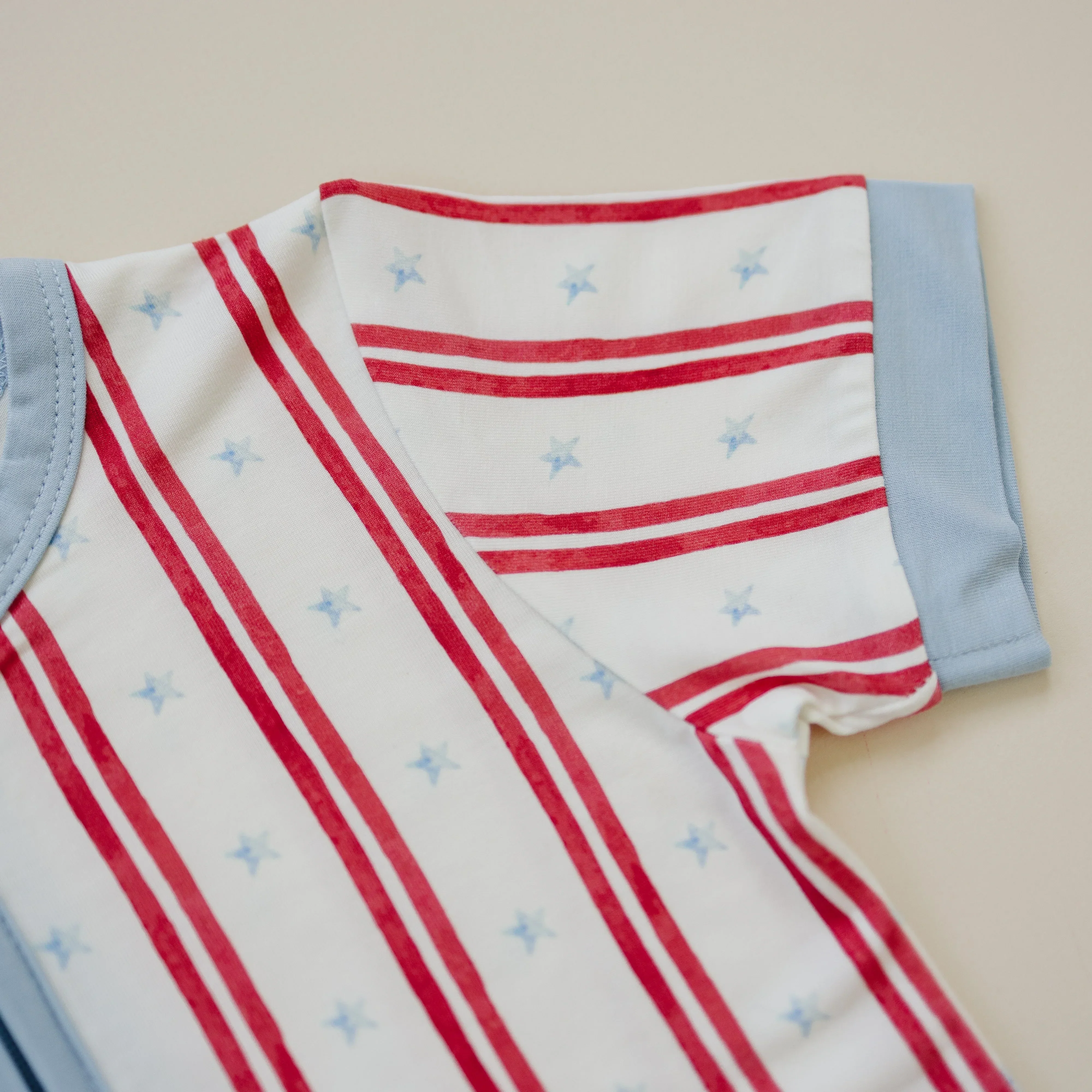 Stars & Stripes Bamboo Shorty Pajamas - Image 6