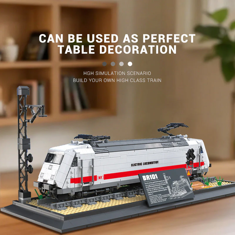 Steam Train Building Block Static Model Puzzle Assembly Toy - Image 2