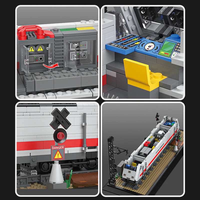 Steam Train Building Block Static Model Puzzle Assembly Toy - Image 3