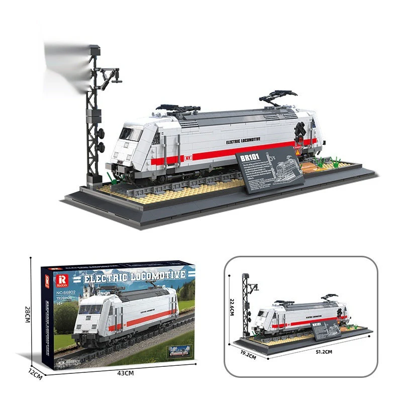 Steam Train Building Block Static Model Puzzle Assembly Toy - Image 6