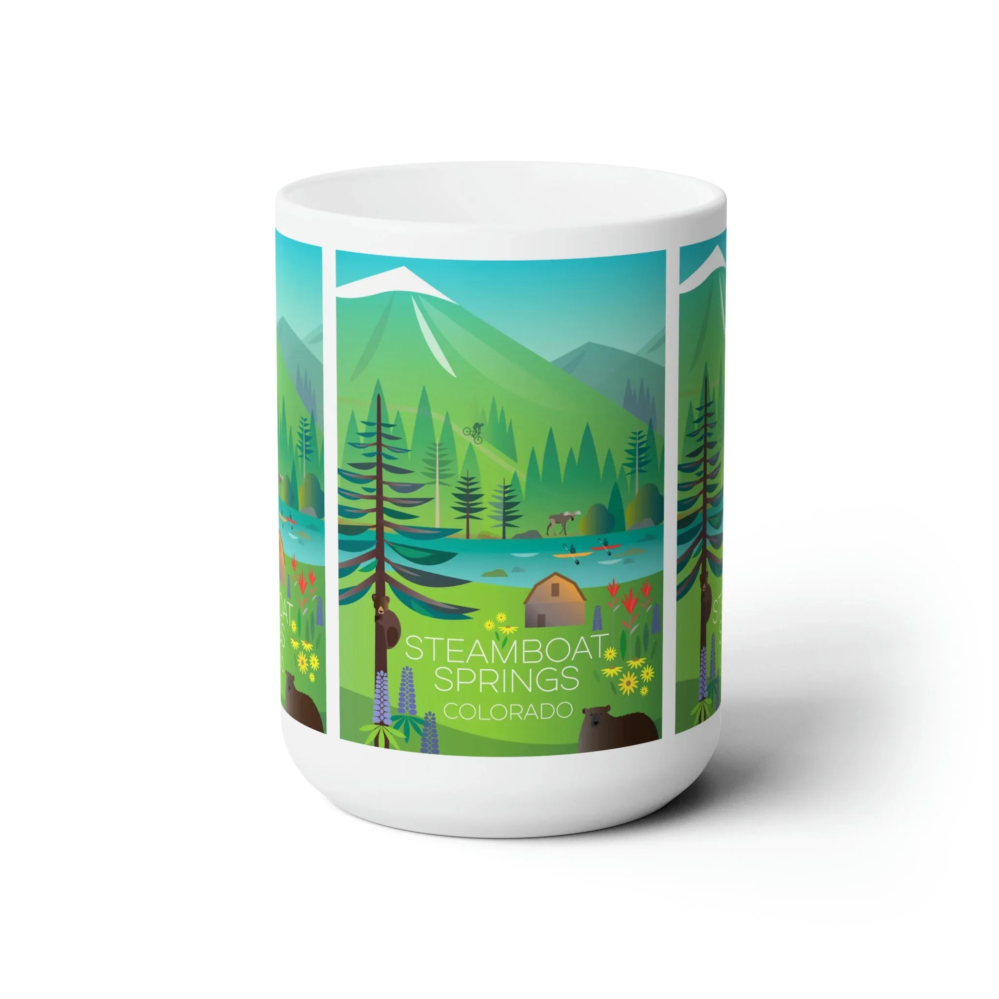 Steamboat Springs (Summer) Ceramic Mug 11oz or 15oz - Image 2