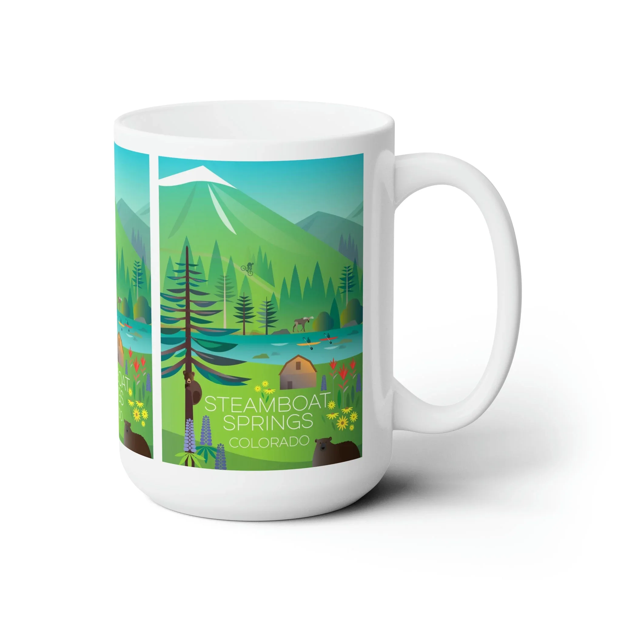 Steamboat Springs (Summer) Ceramic Mug 11oz or 15oz - Image 3