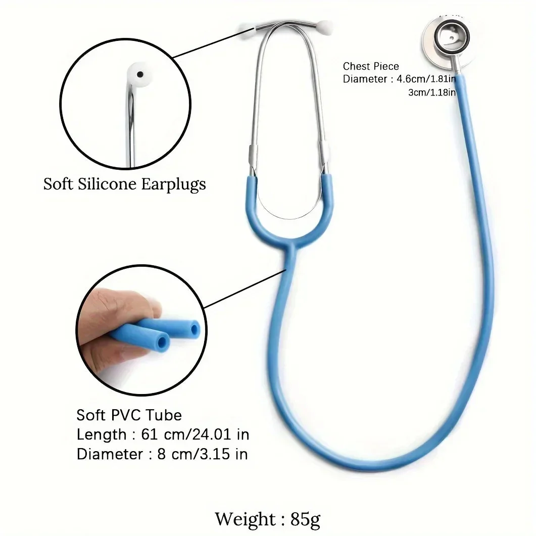 Stethoscope Toy, Simulated Doctor Toy, Nurse Health Medical Single Head Stethoscope, Role-playing Pretend Doctor Toy - Image 3