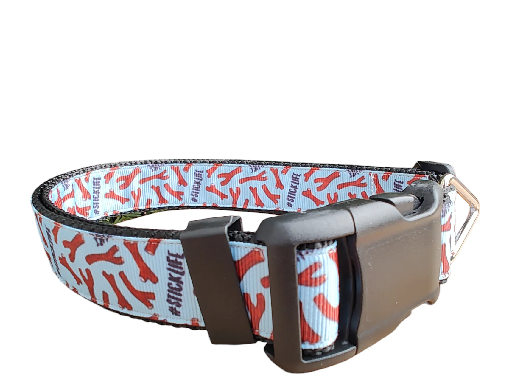 # Stick Life Black Nylon Dog Collar MD, LG, XL, Leash - Image 5