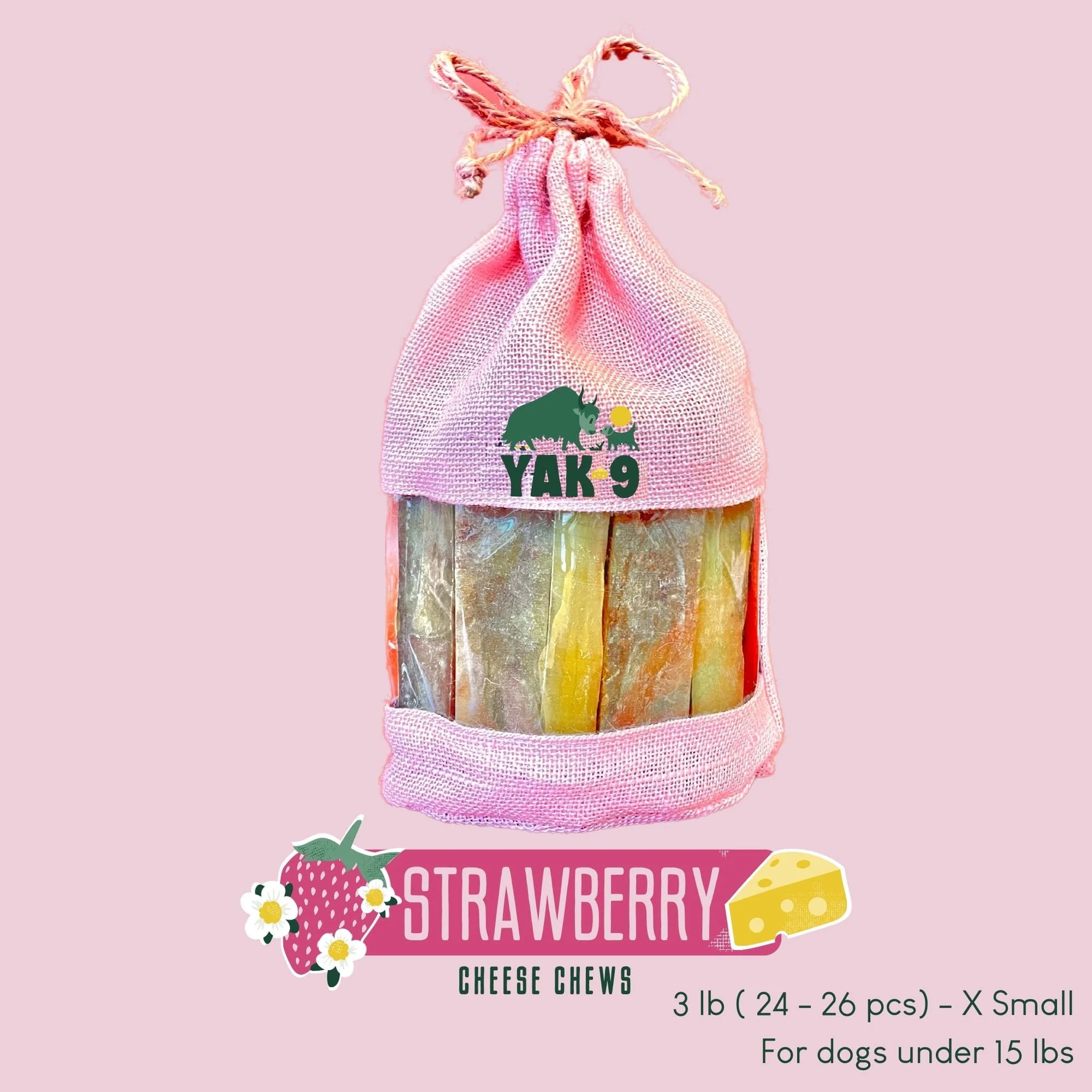 Strawberry Cheese Chews for Dogs - Image 13