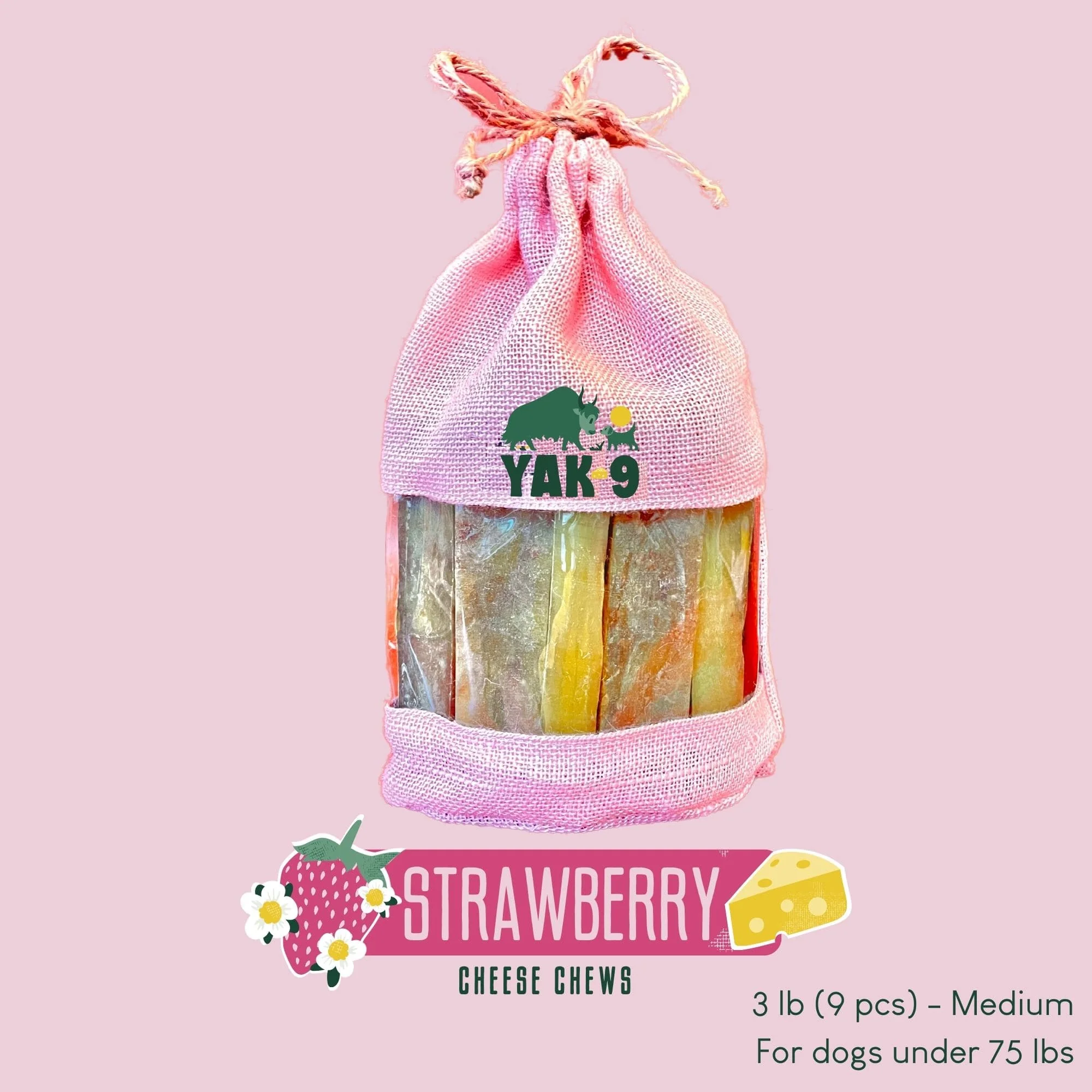 Strawberry Cheese Chews for Dogs - Image 18