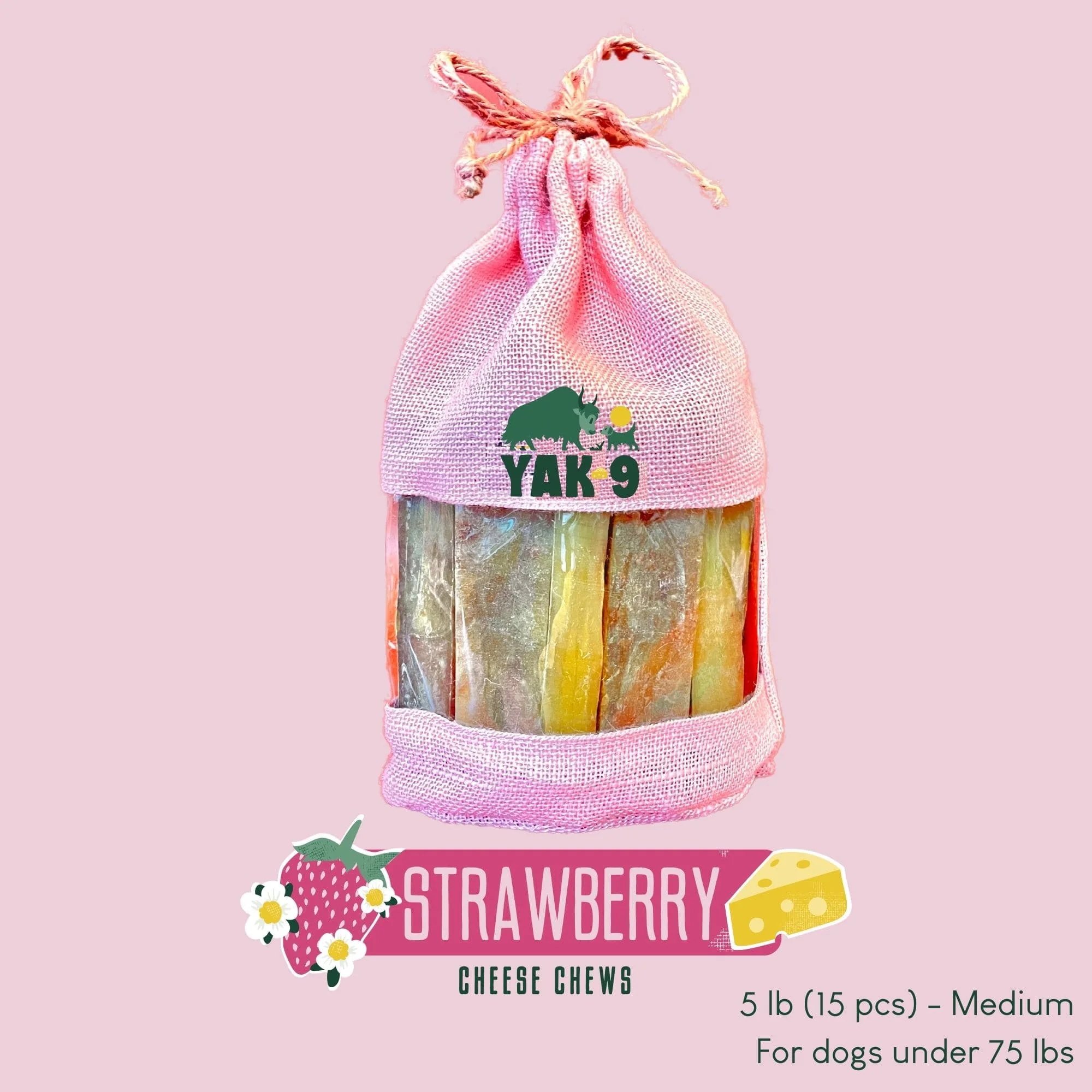 Strawberry Cheese Chews for Dogs - Image 21